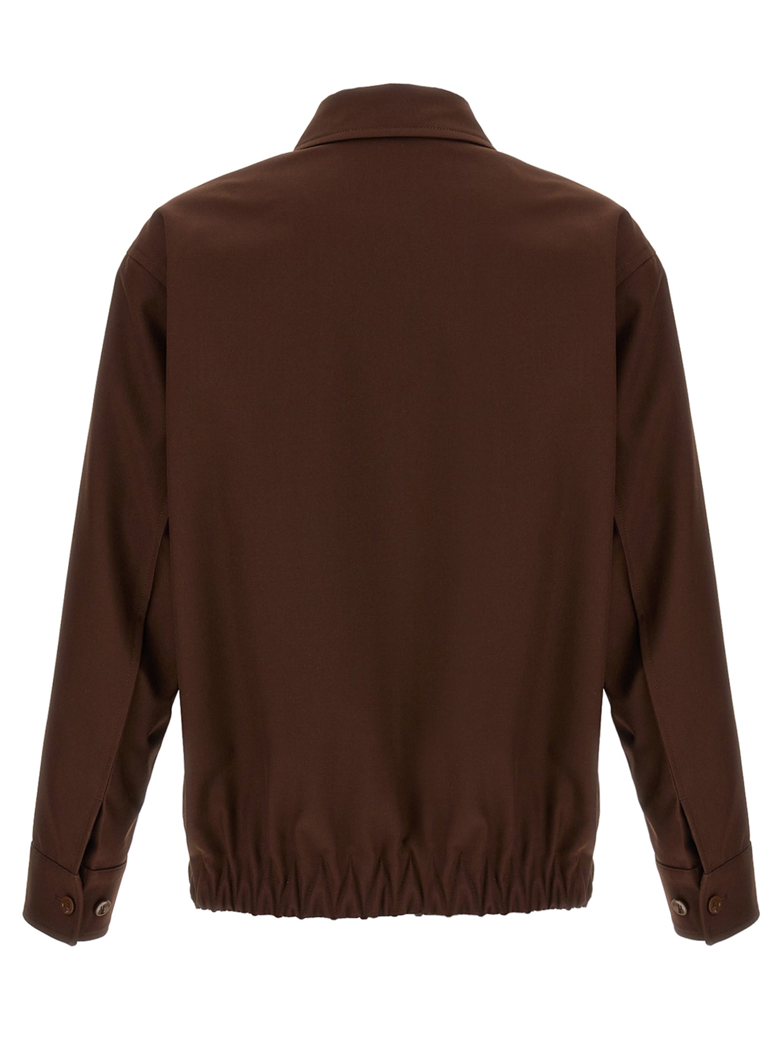 Gucci Brown Wool Full-Length Jacket