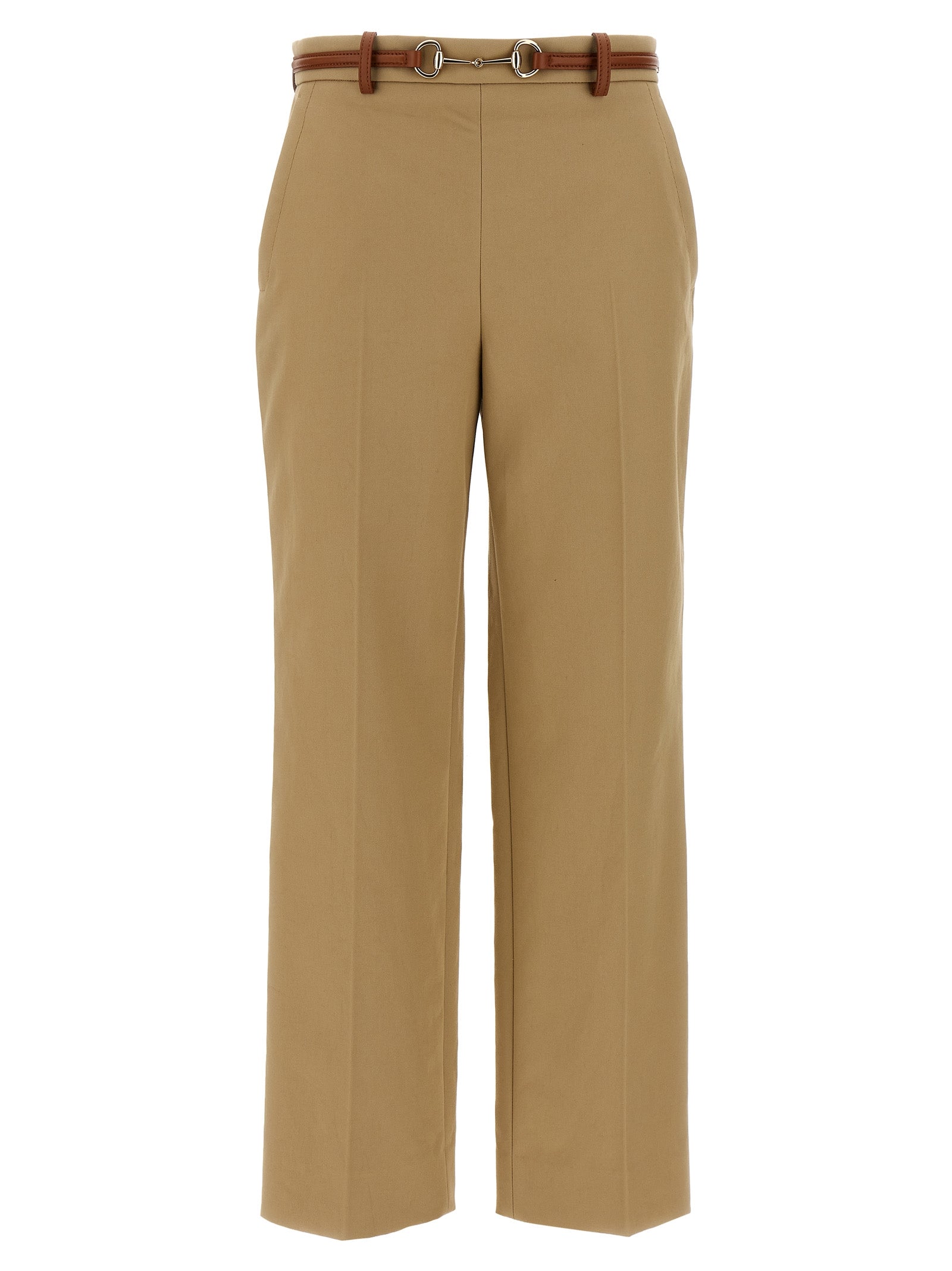 Gucci Beige Cotton Casual Pants