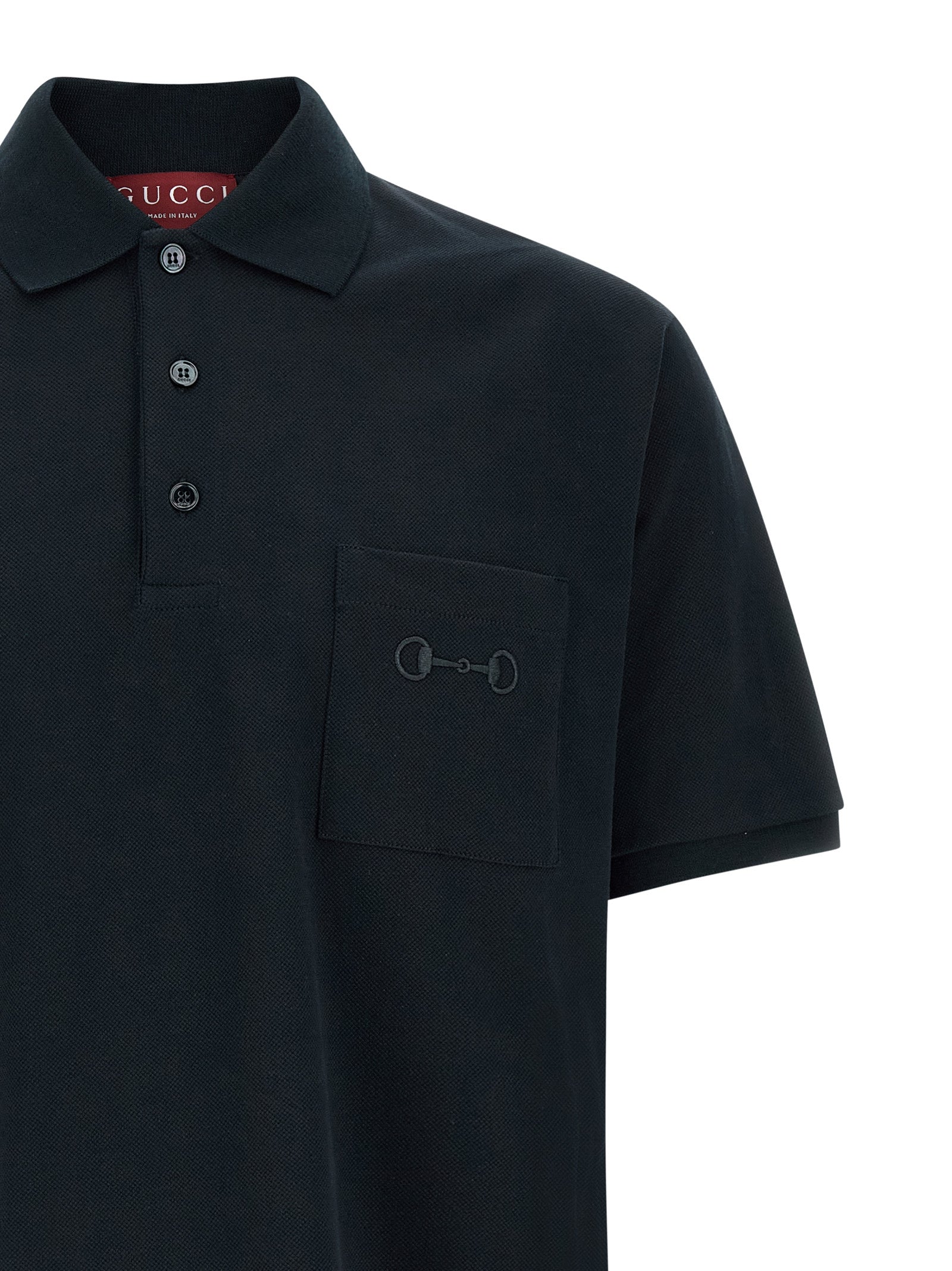 Gucci Blue Cotton Polo Shirt