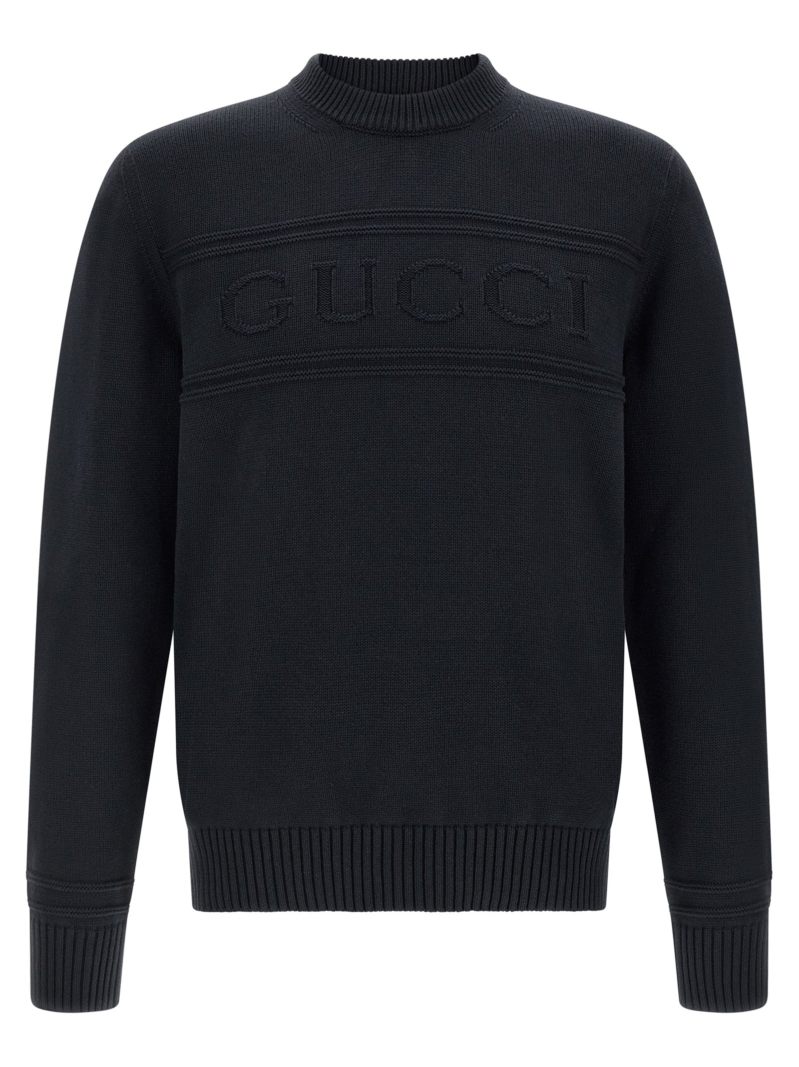 Gucci Blue Cotton Cardigan