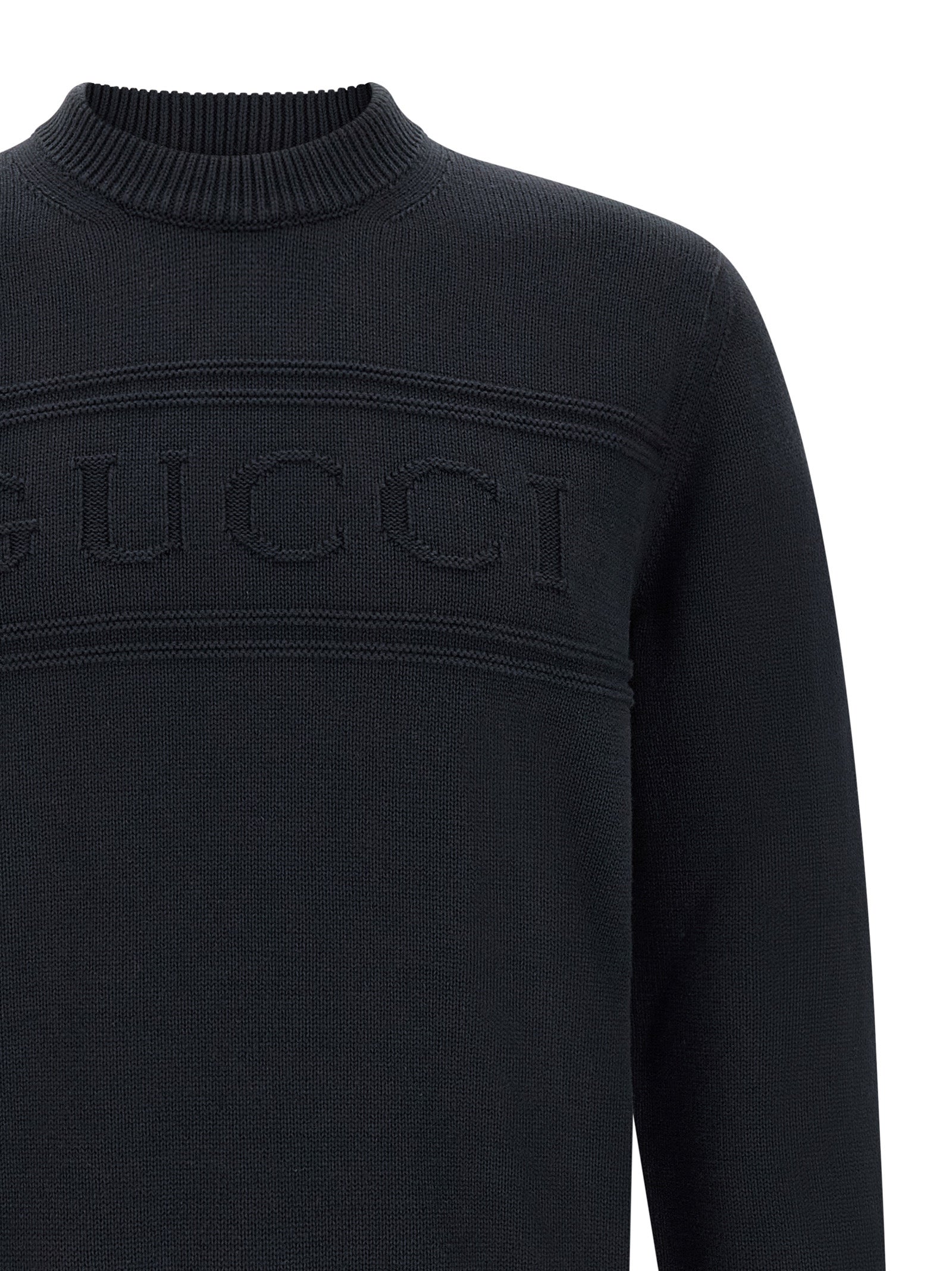 Gucci Blue Cotton Cardigan