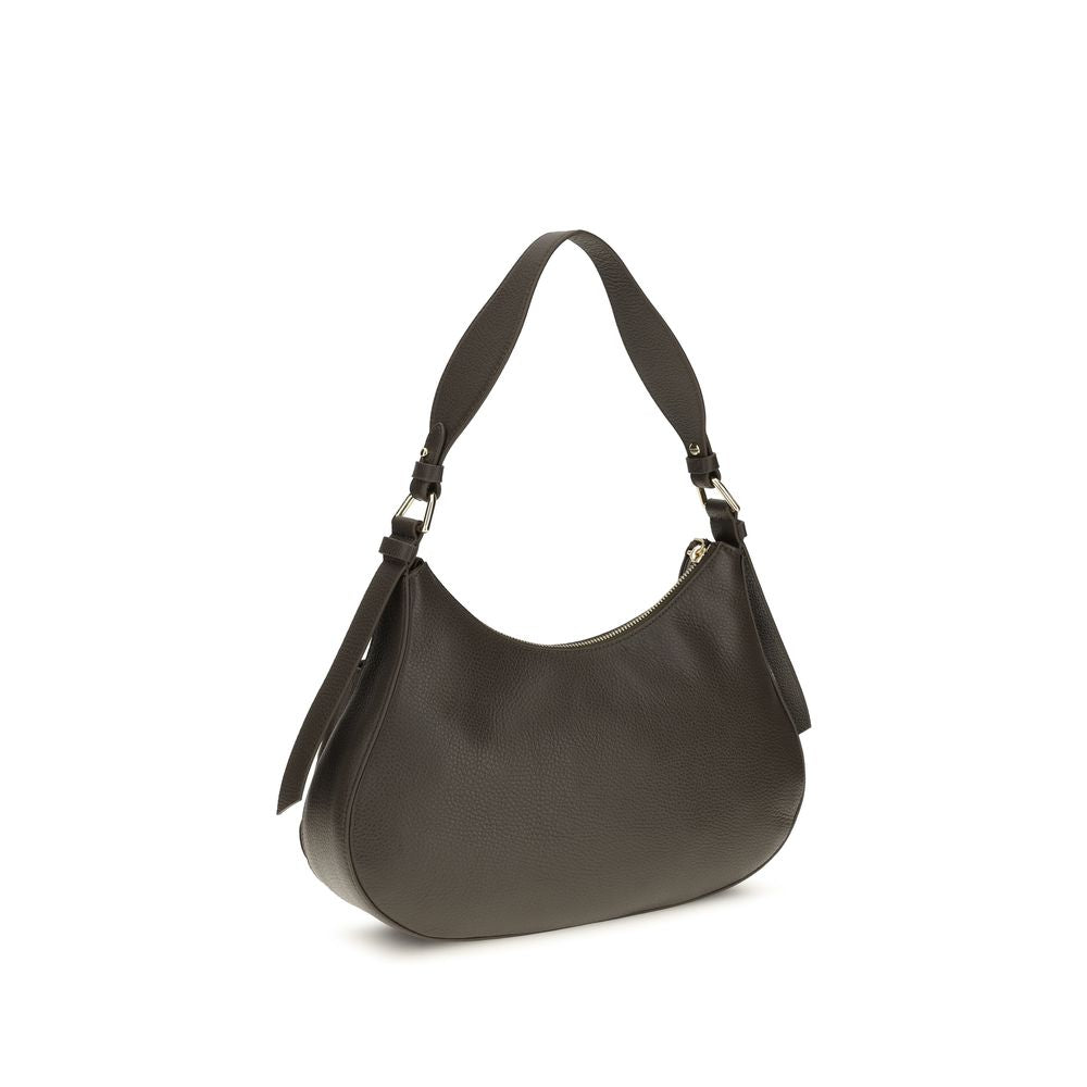 Coccinelle Brown Calf Leather Bos Taurus Shoulder Bag