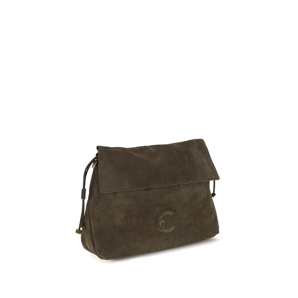 Coccinelle Brown Calf Leather Bos Taurus Shoulder Bag