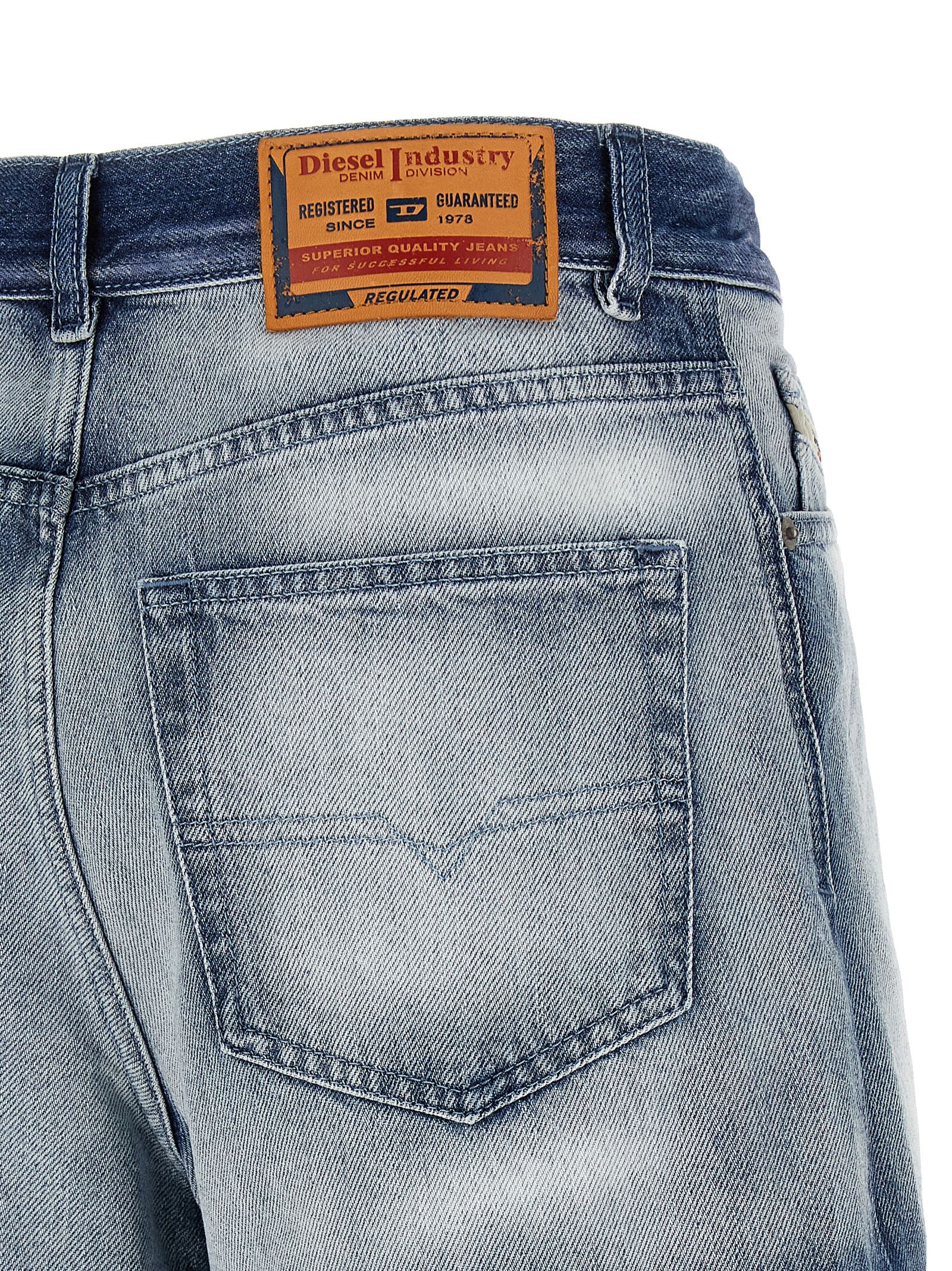 Diesel Blue Cotton Bermuda Shorts