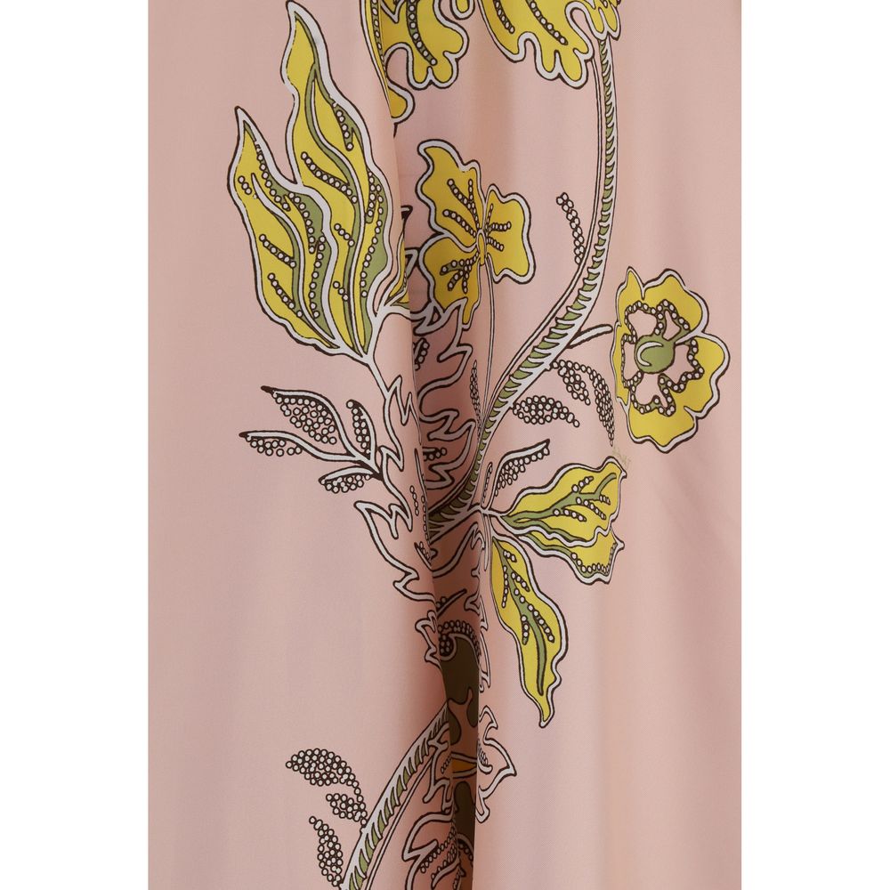 La Double J Multicolor Silk Casual Dress