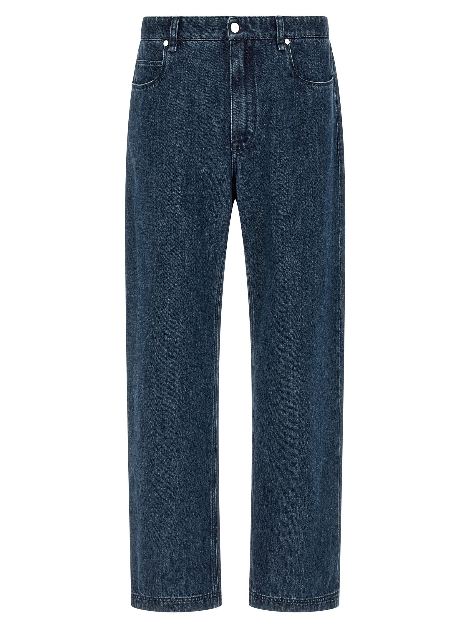 Fendi Blue Cotton Flared Jeans