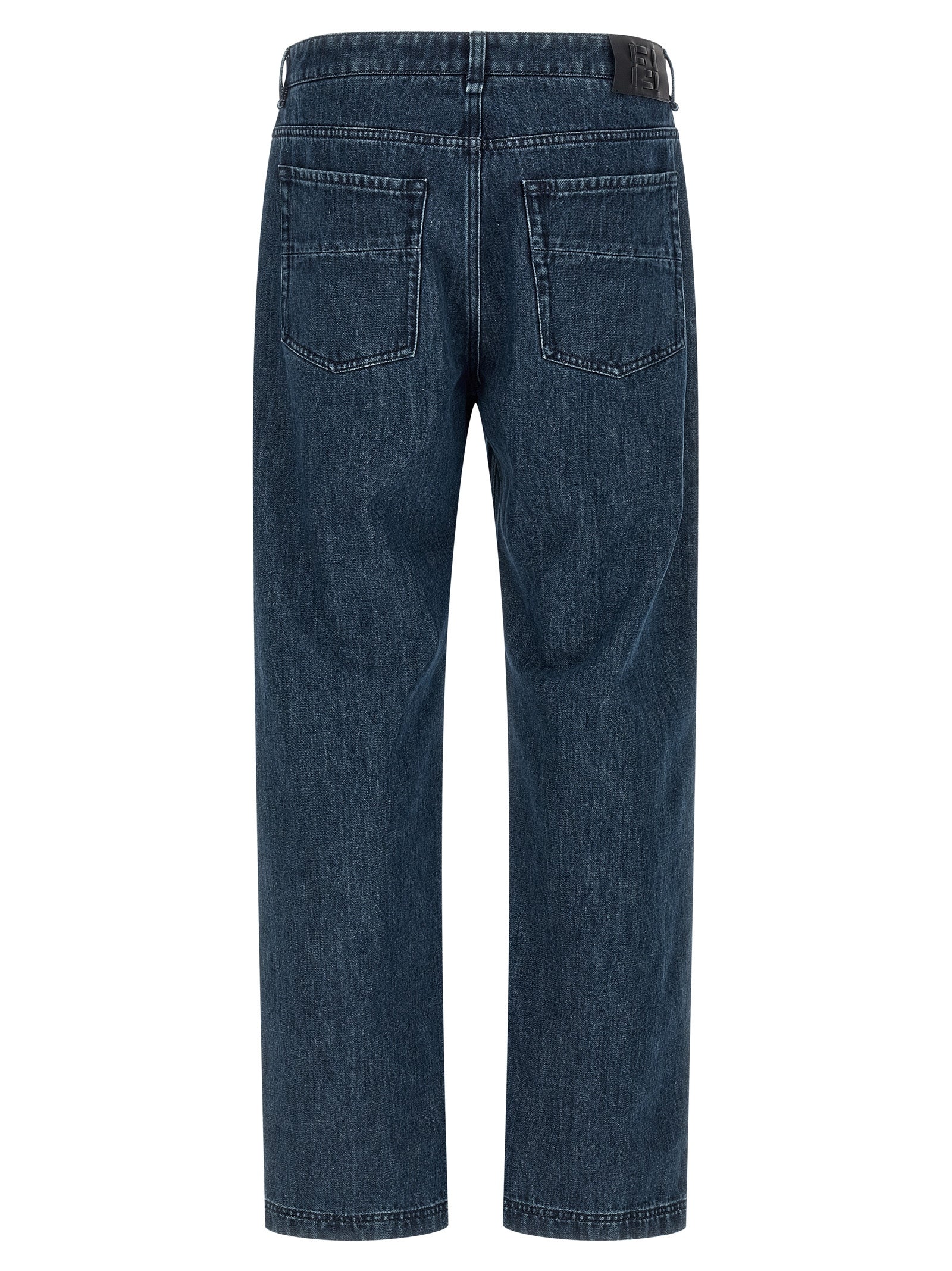 Fendi Blue Cotton Flared Jeans