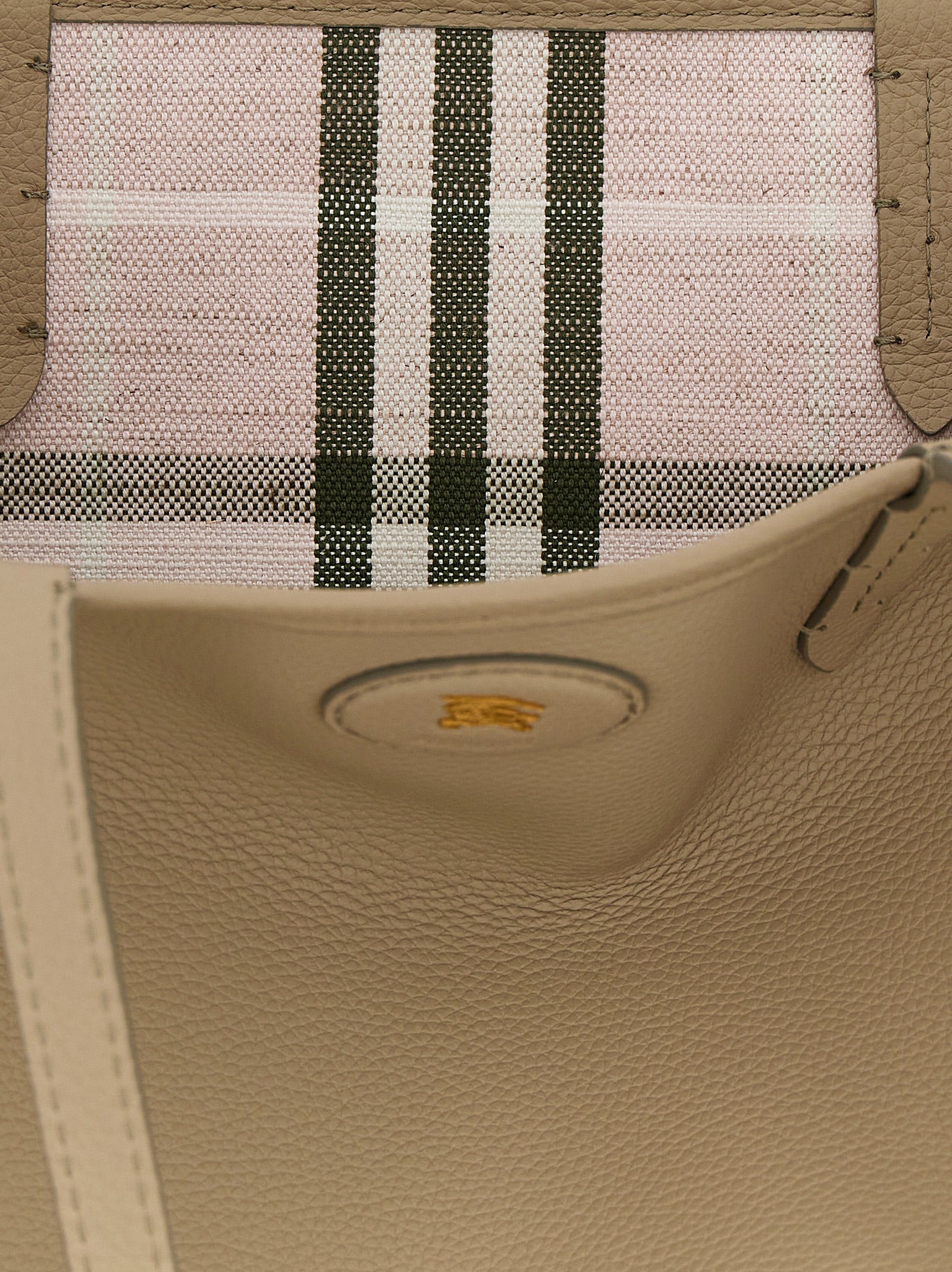 Burberry Beige Calfskin Tote Bag