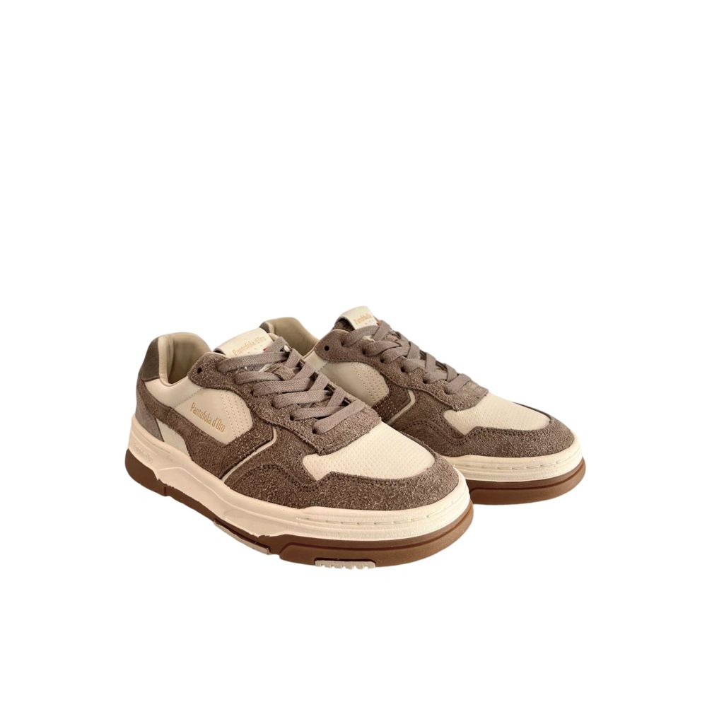 Pantofola D'Oro Grey Leather Men Sneaker