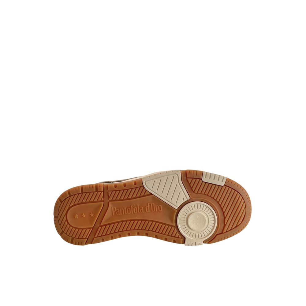 Pantofola D'Oro Grey Leather Men Sneaker