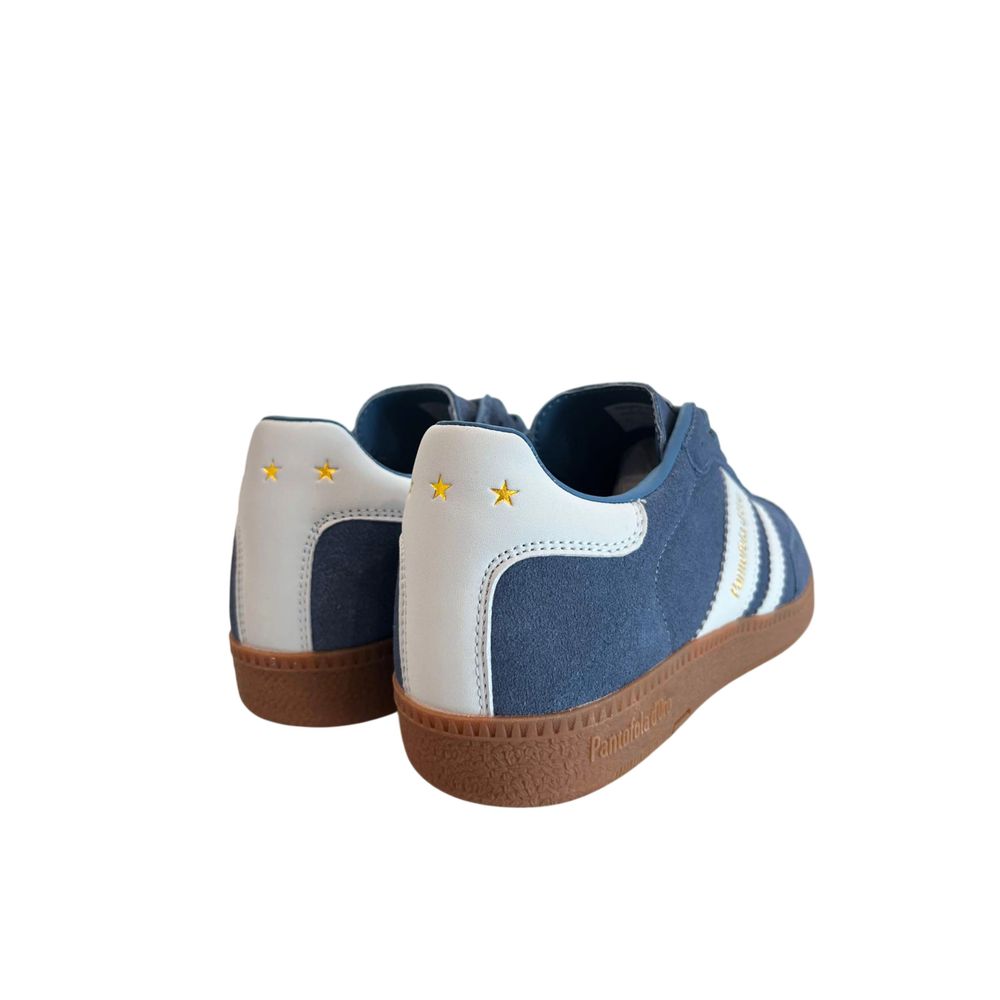 Pantofola D'Oro Blue Suede Men's Sneakers