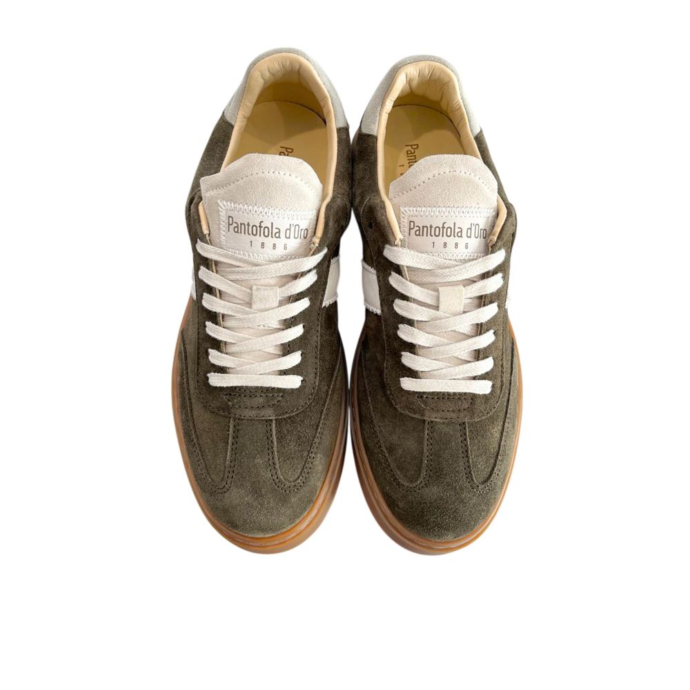 Pantofola D'Oro Green Suede Men Sneaker
