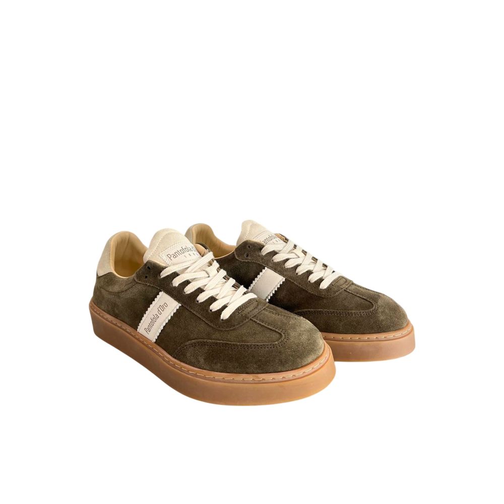 Pantofola D'Oro Green Suede Men Sneaker