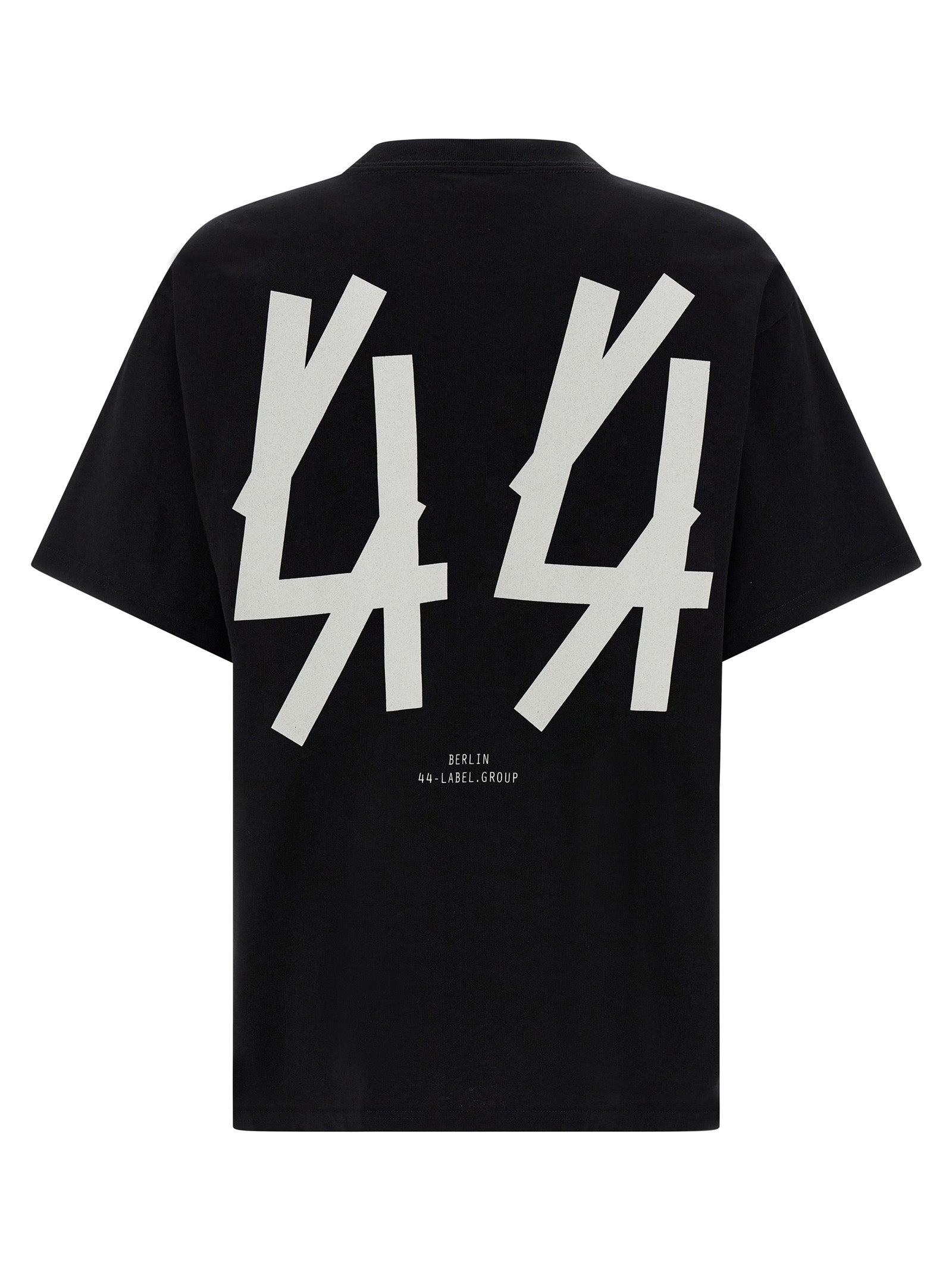 44 Label Group Black Cotton T-Shirt
