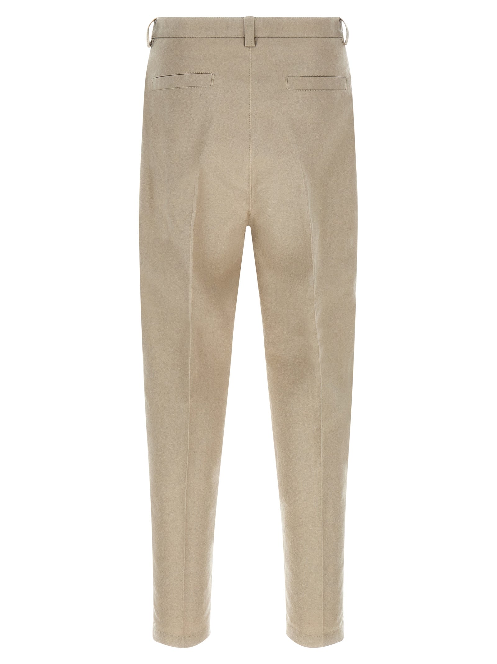 Brunello Cucinelli Brown Cotton Casual Pants