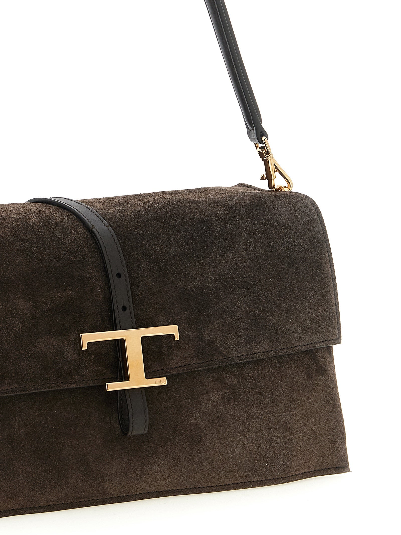 Tod's Brown Calfskin Shoulder Bag