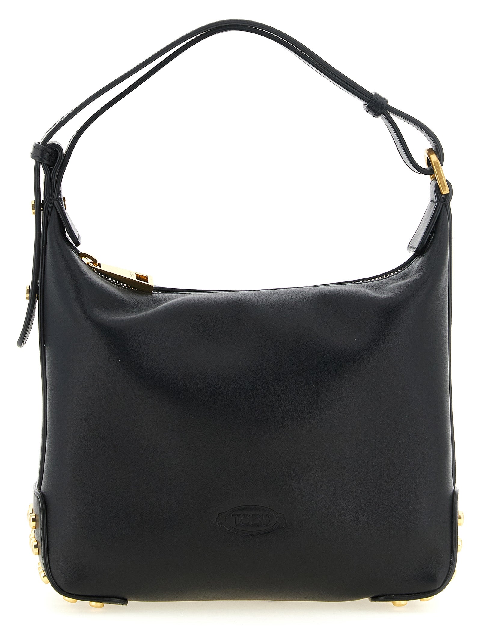 Tod's Black Calfskin Shoulder Bag