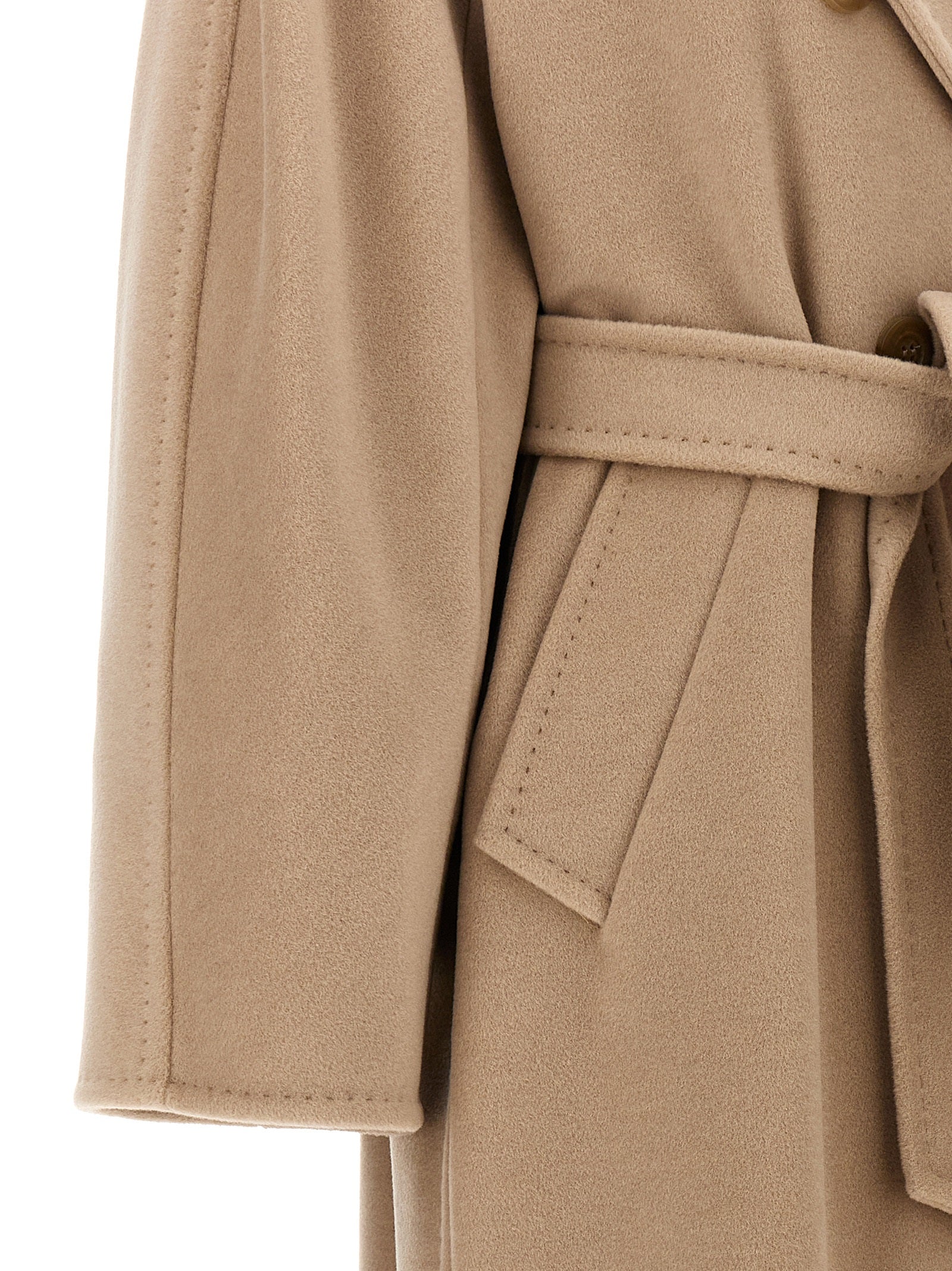 Max Mara Beige Virgin Wool Coat
