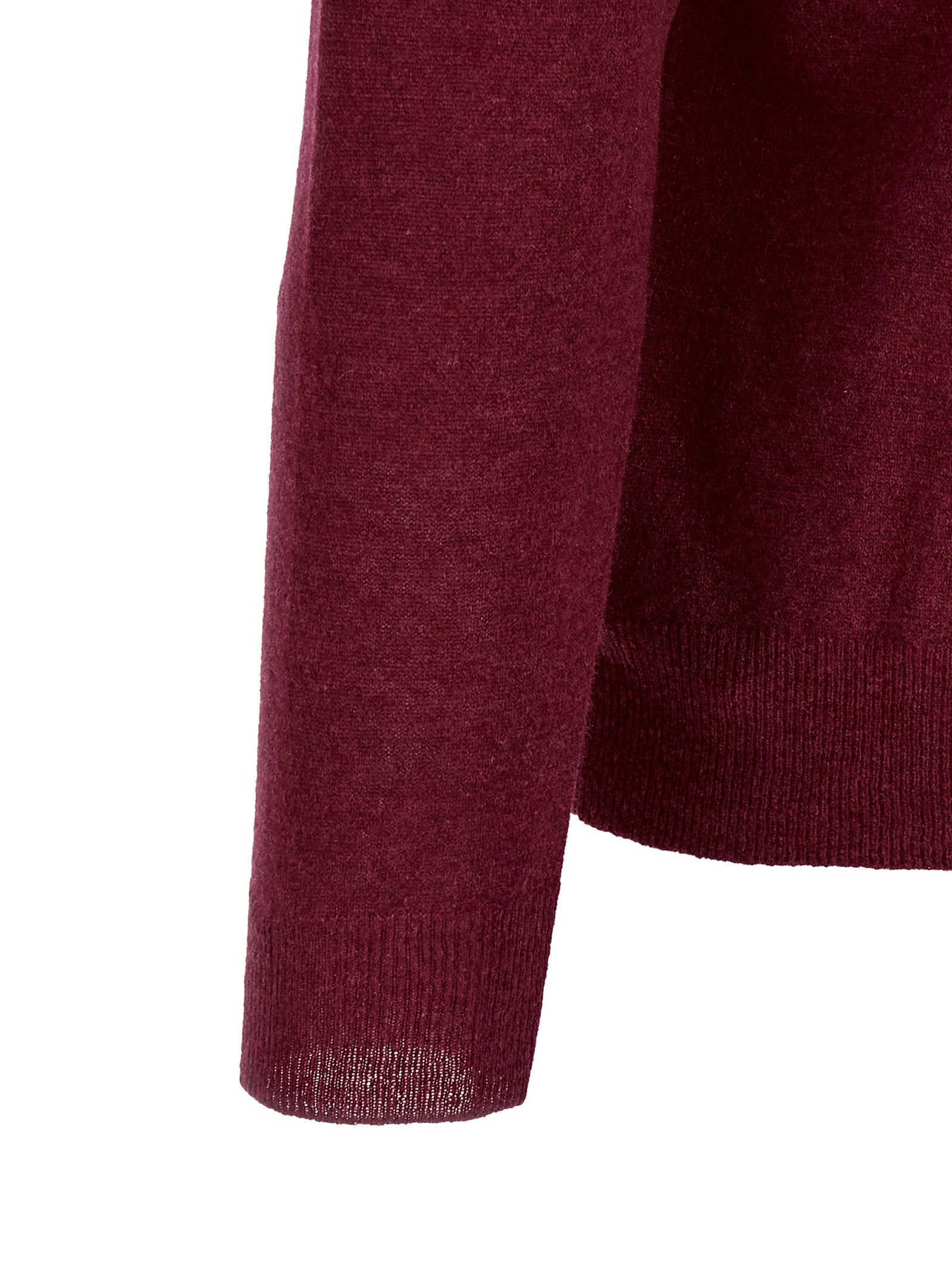 ZANONE Bordeaux Cashmere Polo Shirt