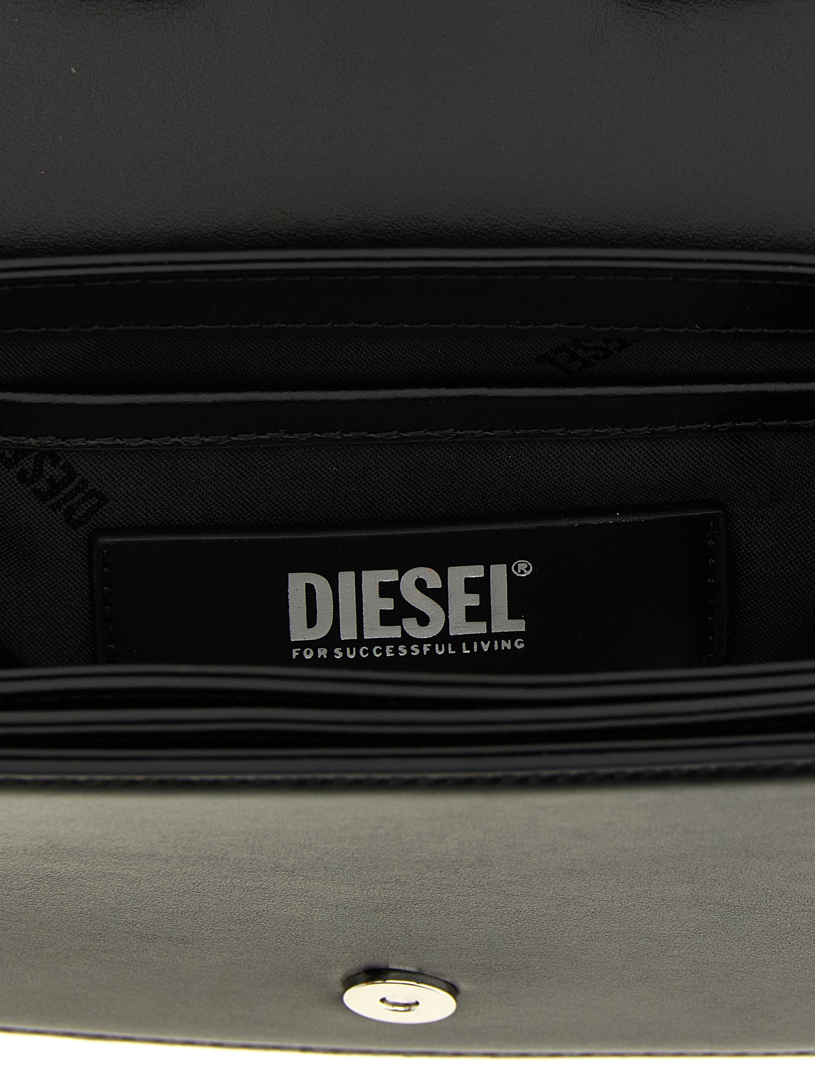 Diesel Black Cowhide Shoulder Bag