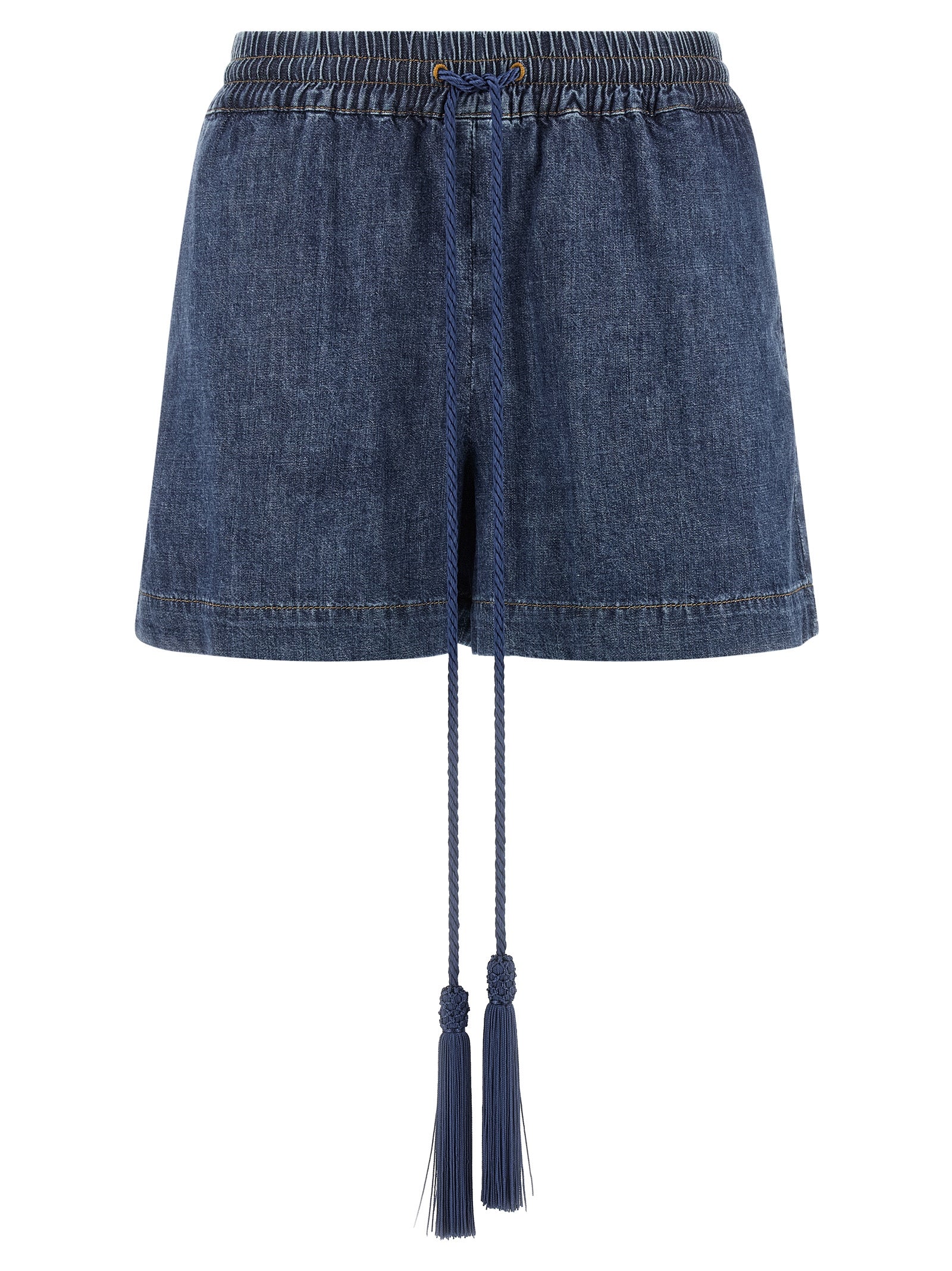 Valentino Garavani Blue Cotton Bermuda Shorts