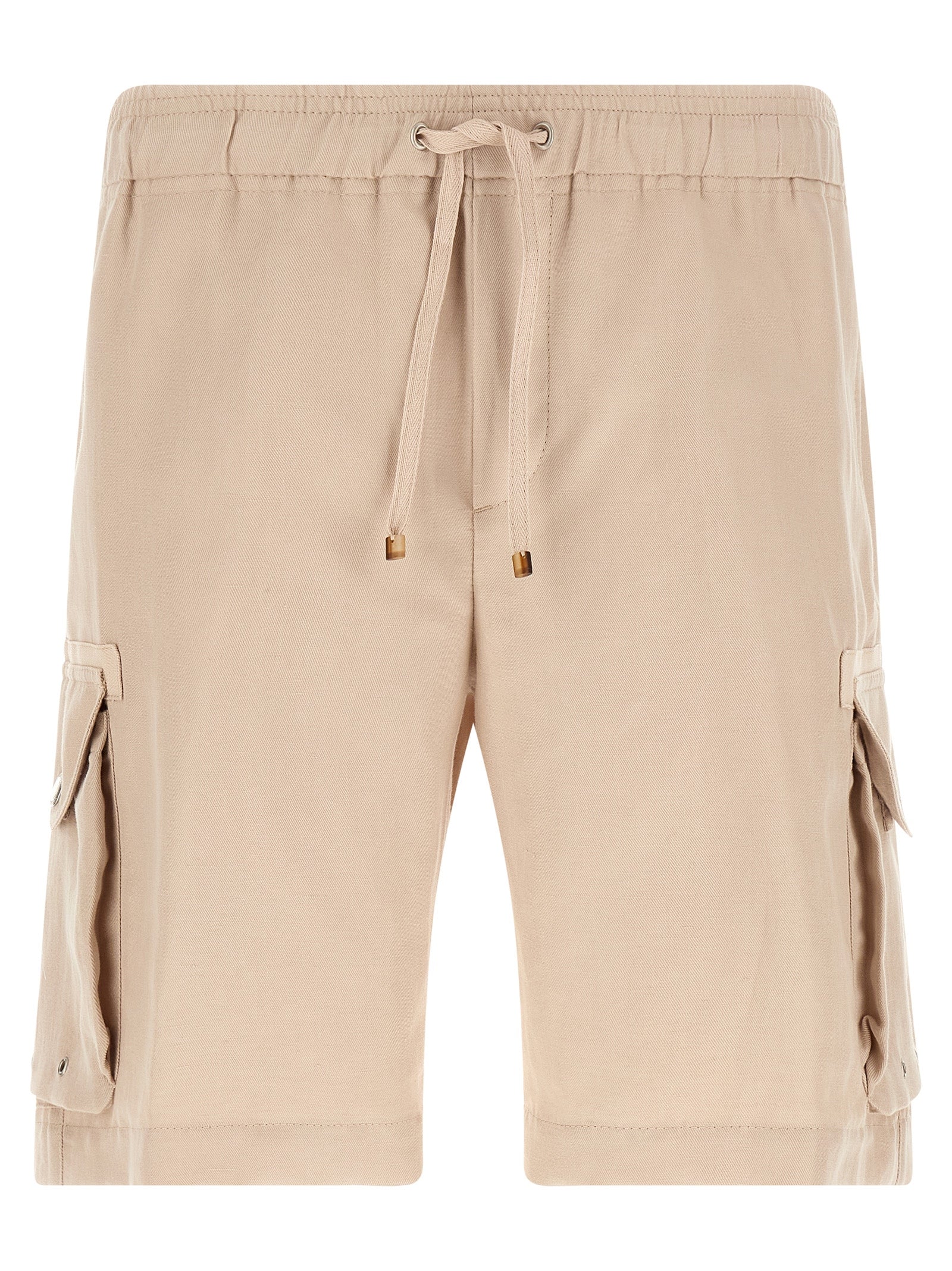 Brunello Cucinelli Beige Linen Bermuda Shorts