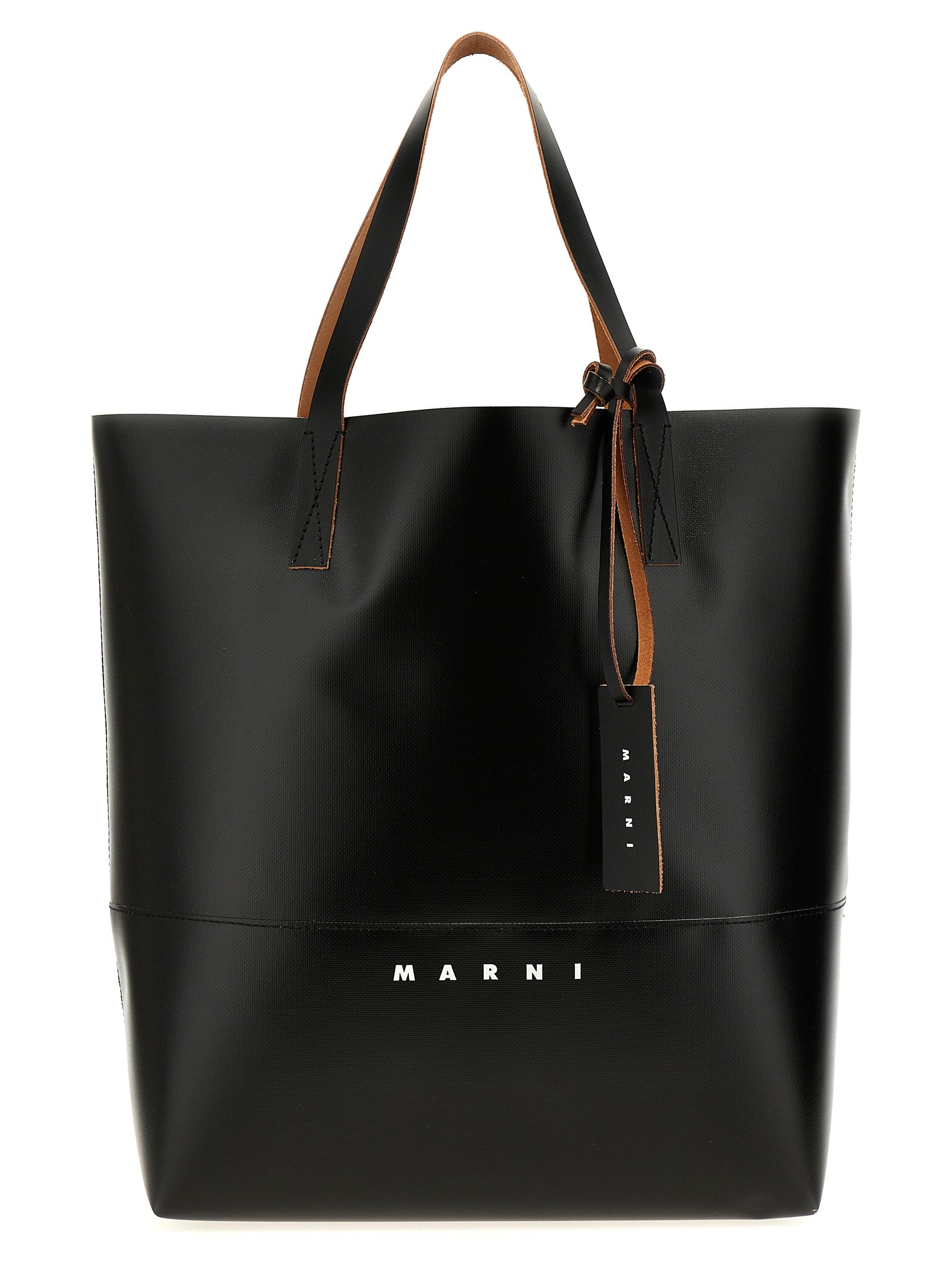 Marni Black Polyethylene Tote Bag