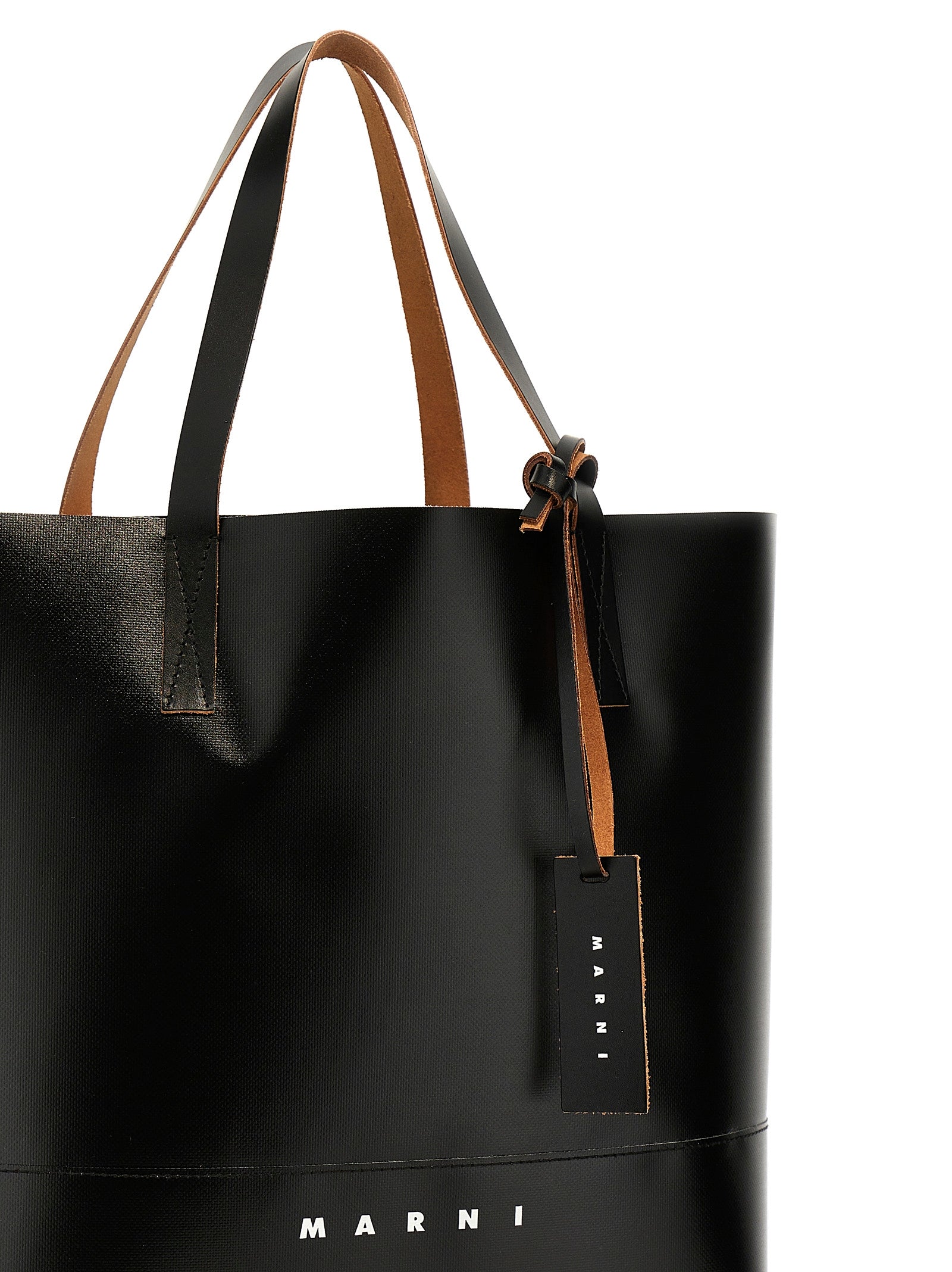 Marni Black Polyethylene Tote Bag