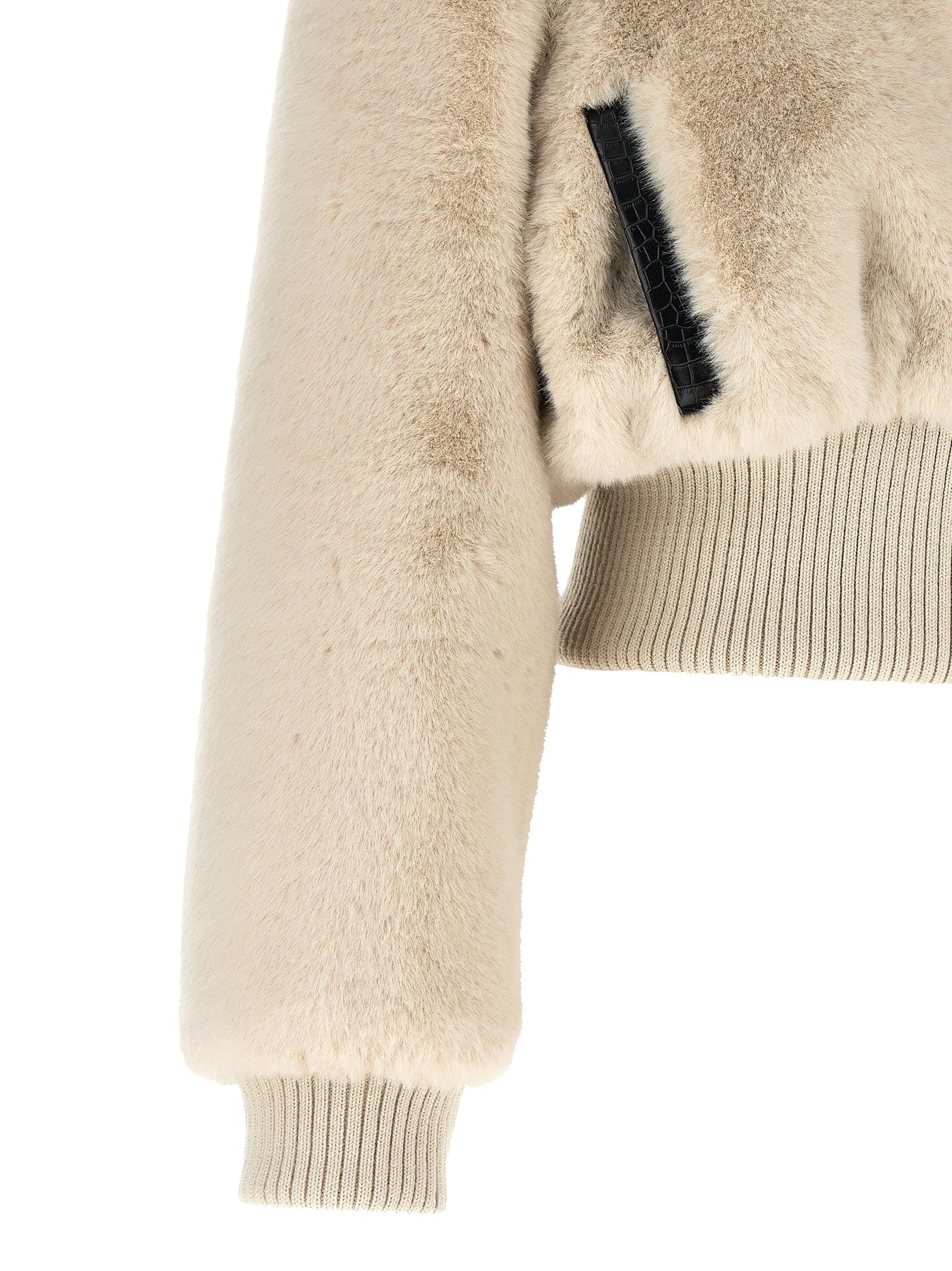 PINKO Beige Polyester Full-Length Jacket
