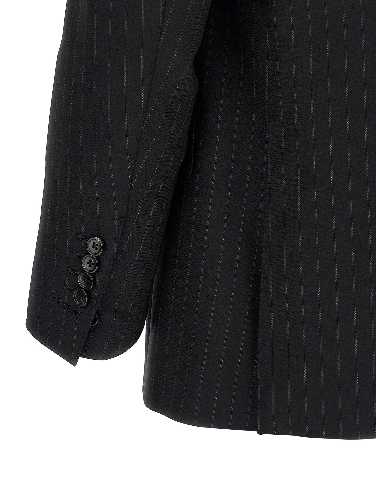 Tom Ford Black Wool Two-Piece Suit
