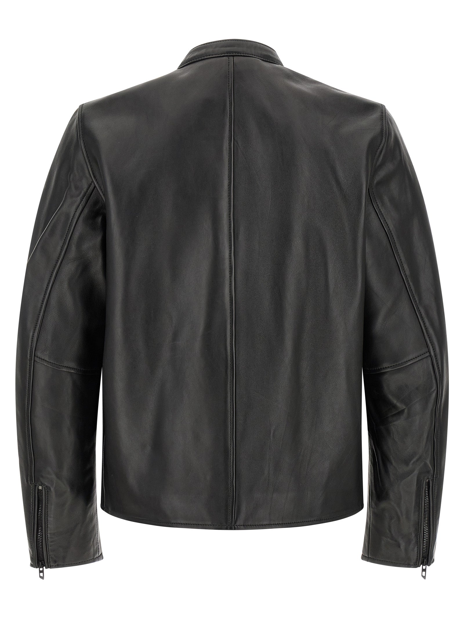 Diesel Black Lamb Leather Leather Jacket