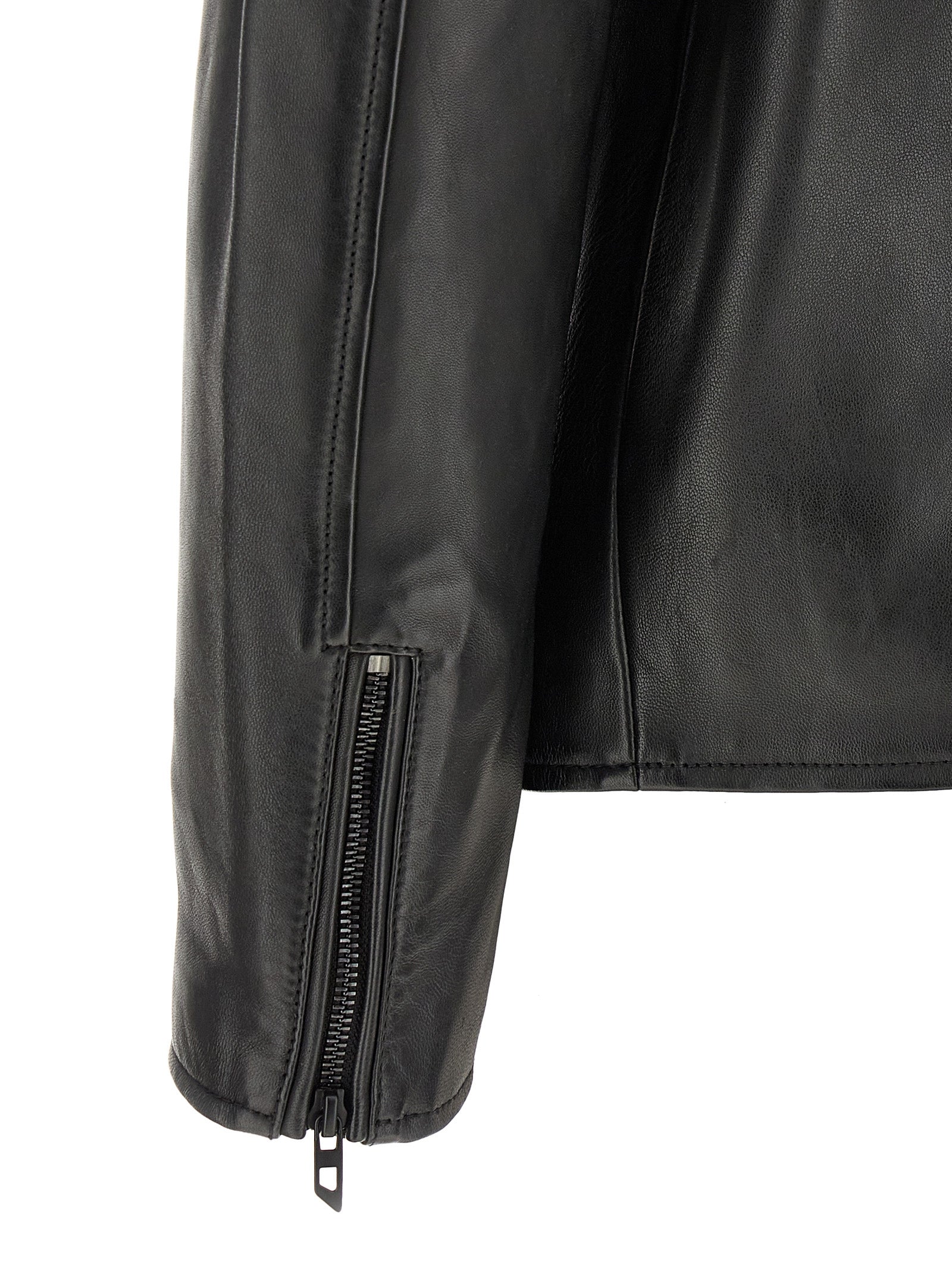 Diesel Black Lamb Leather Leather Jacket
