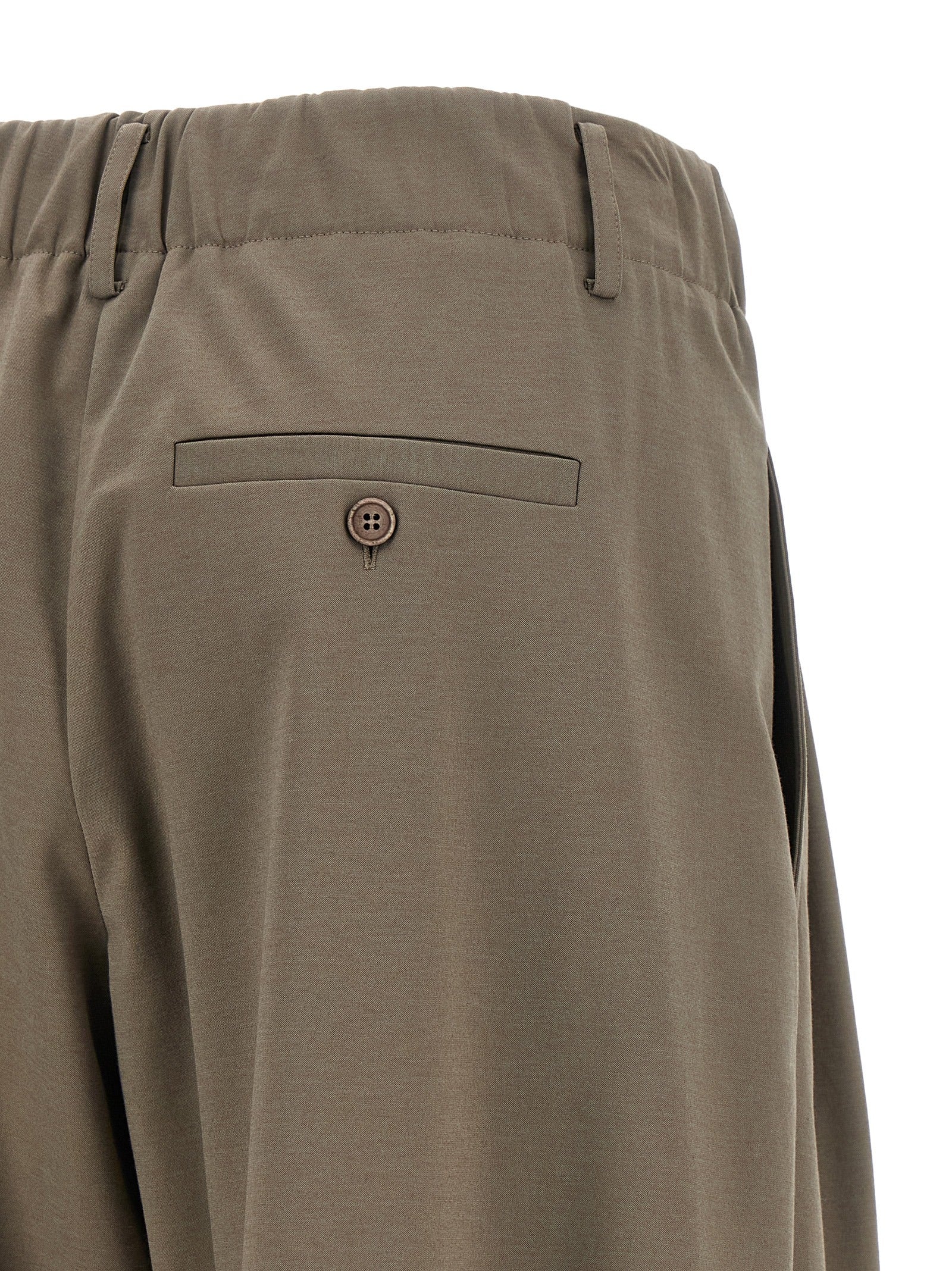 Brunello Cucinelli Gray Cotton Athletic Pants