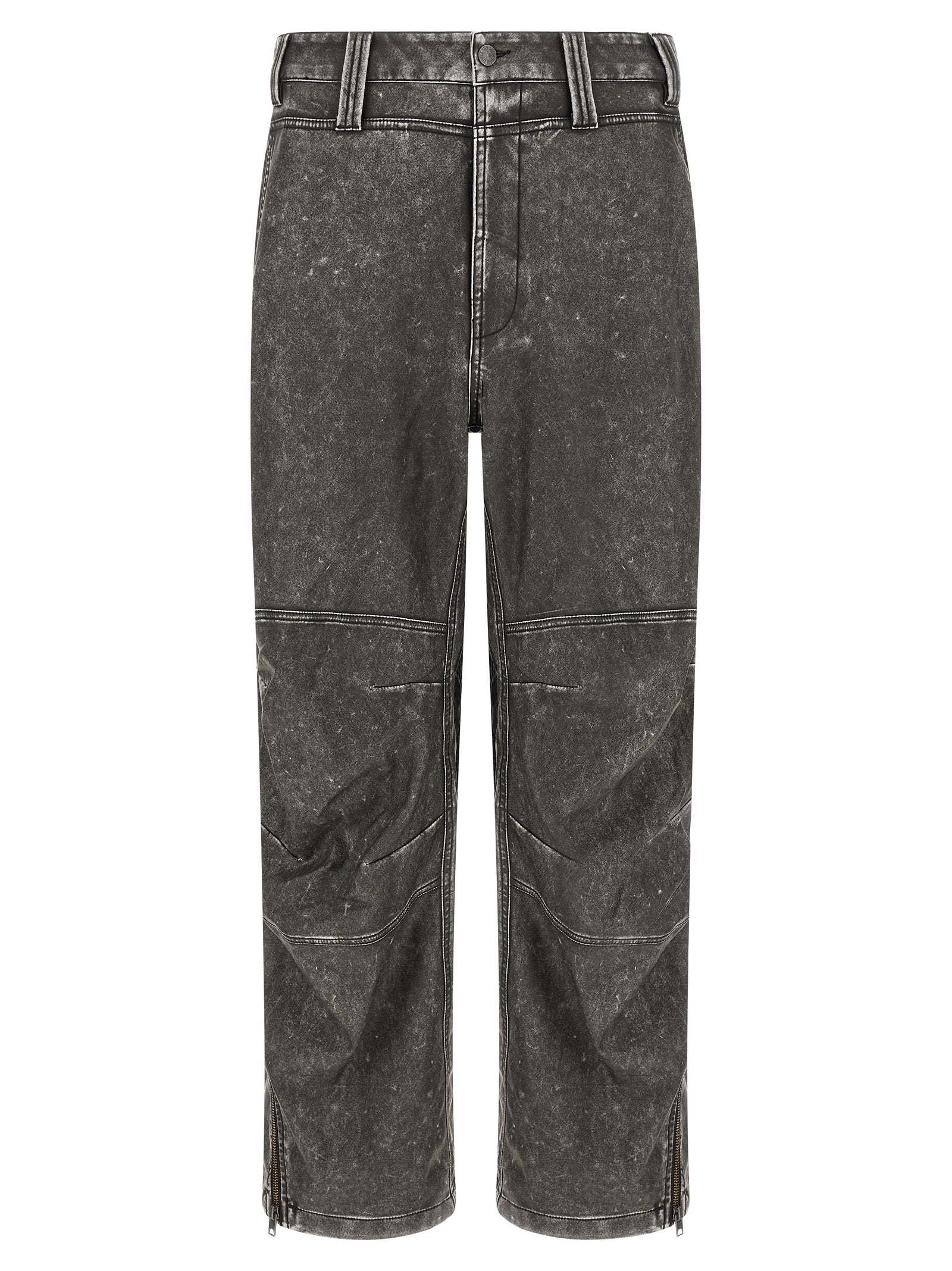 Diesel Gray Polyethylene Casual Pants