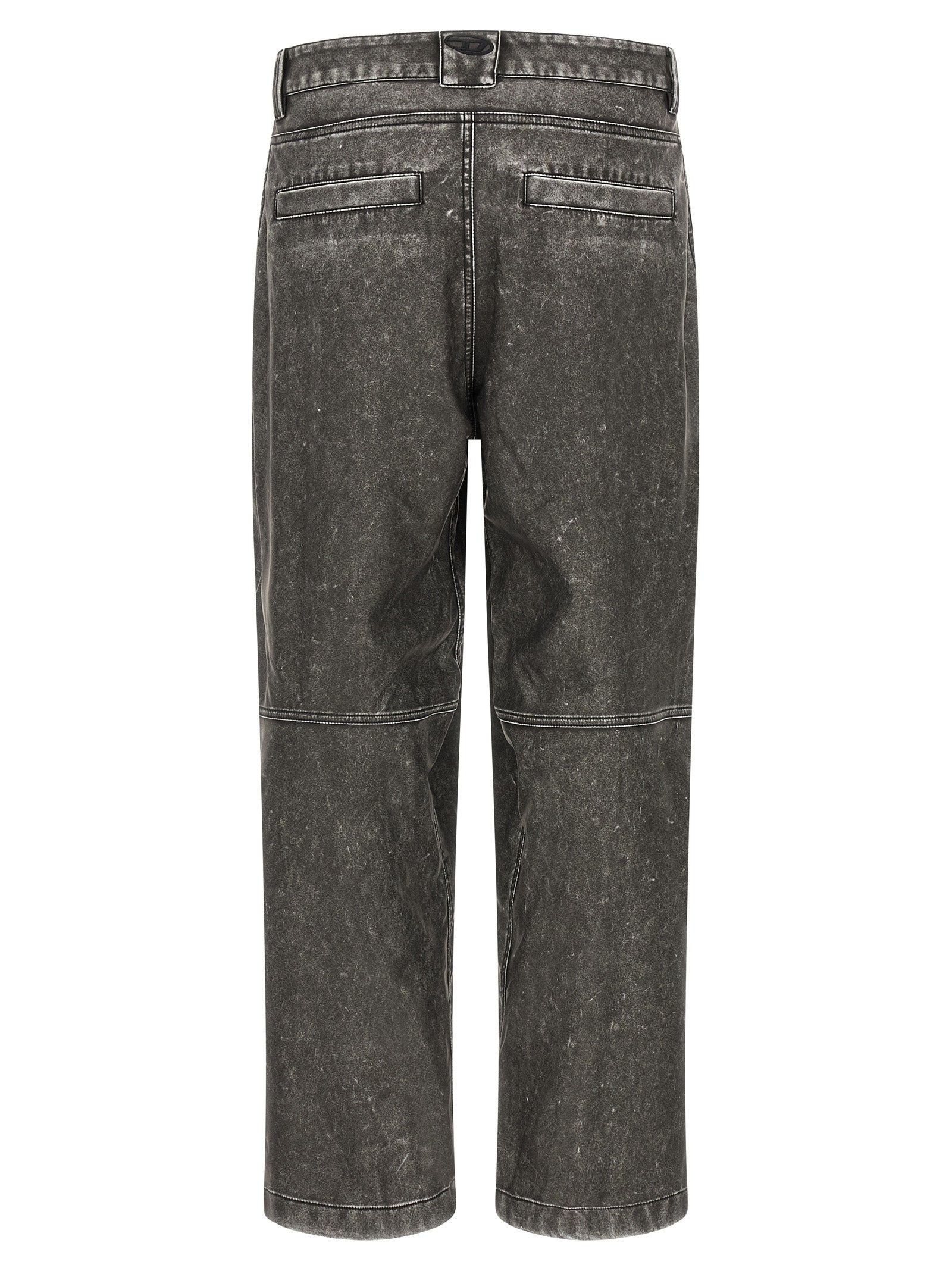 Diesel Gray Polyethylene Casual Pants