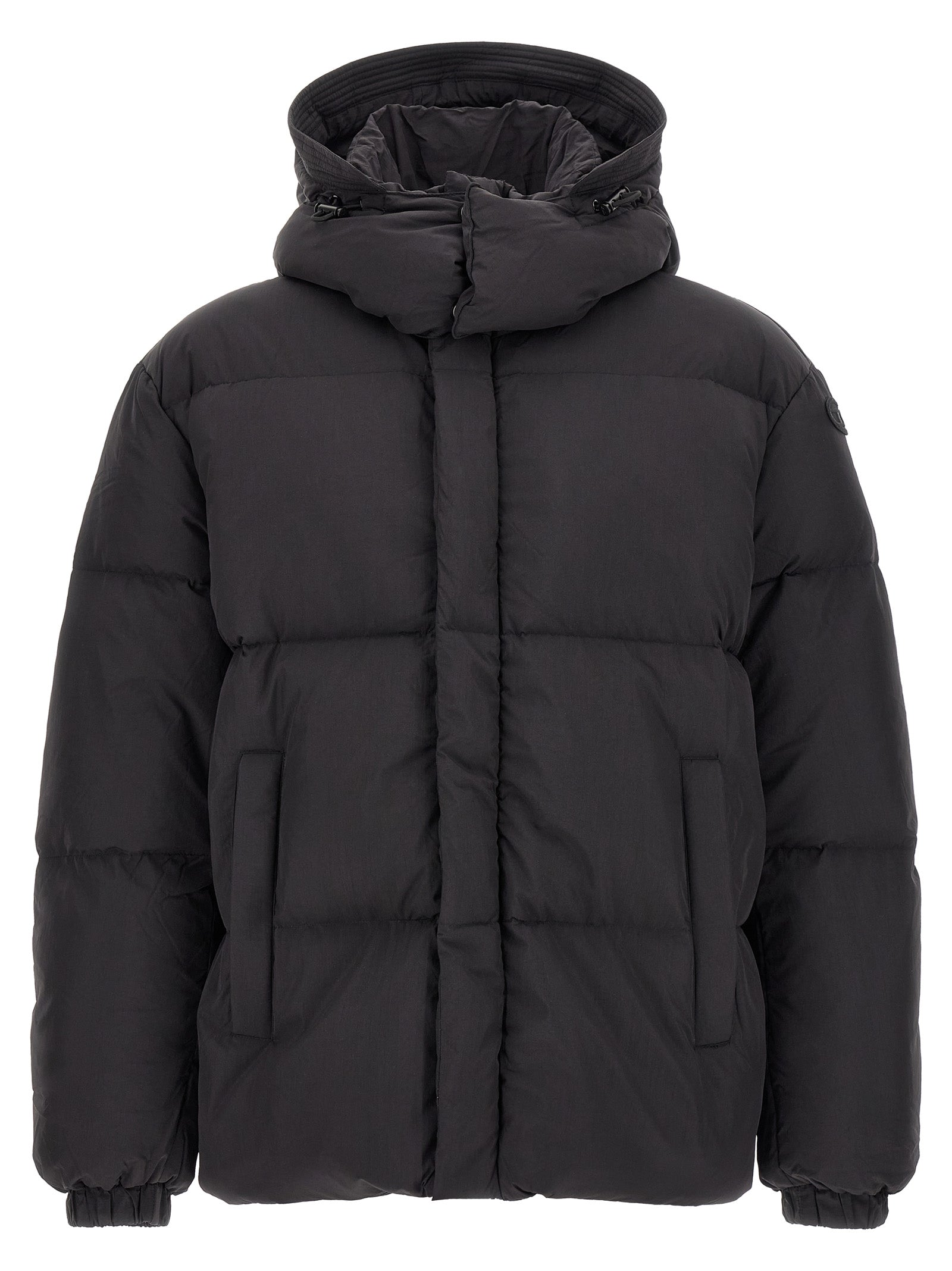 Diesel Black Polyamide Full-Length Jacket