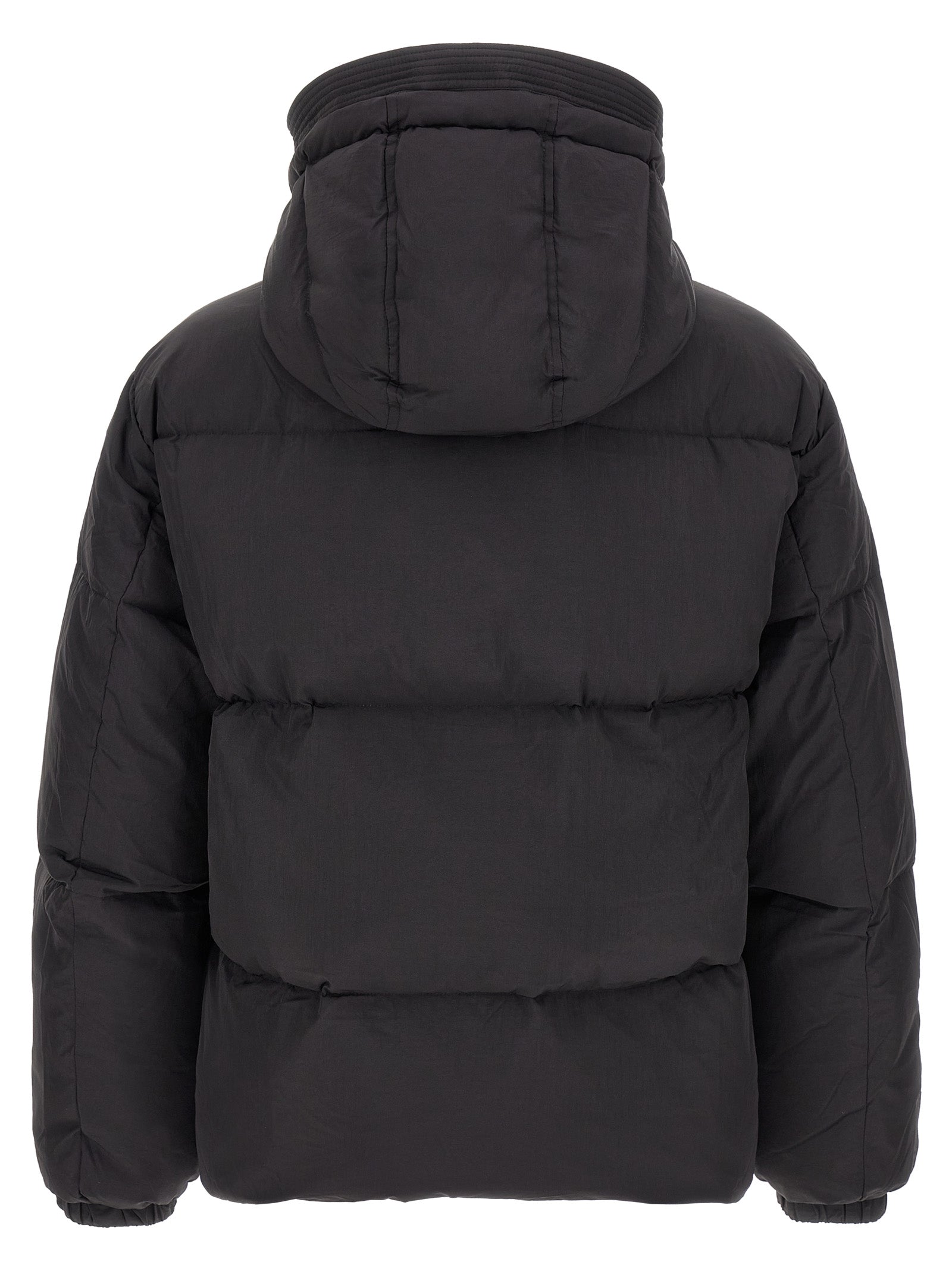 Diesel Black Polyamide Full-Length Jacket