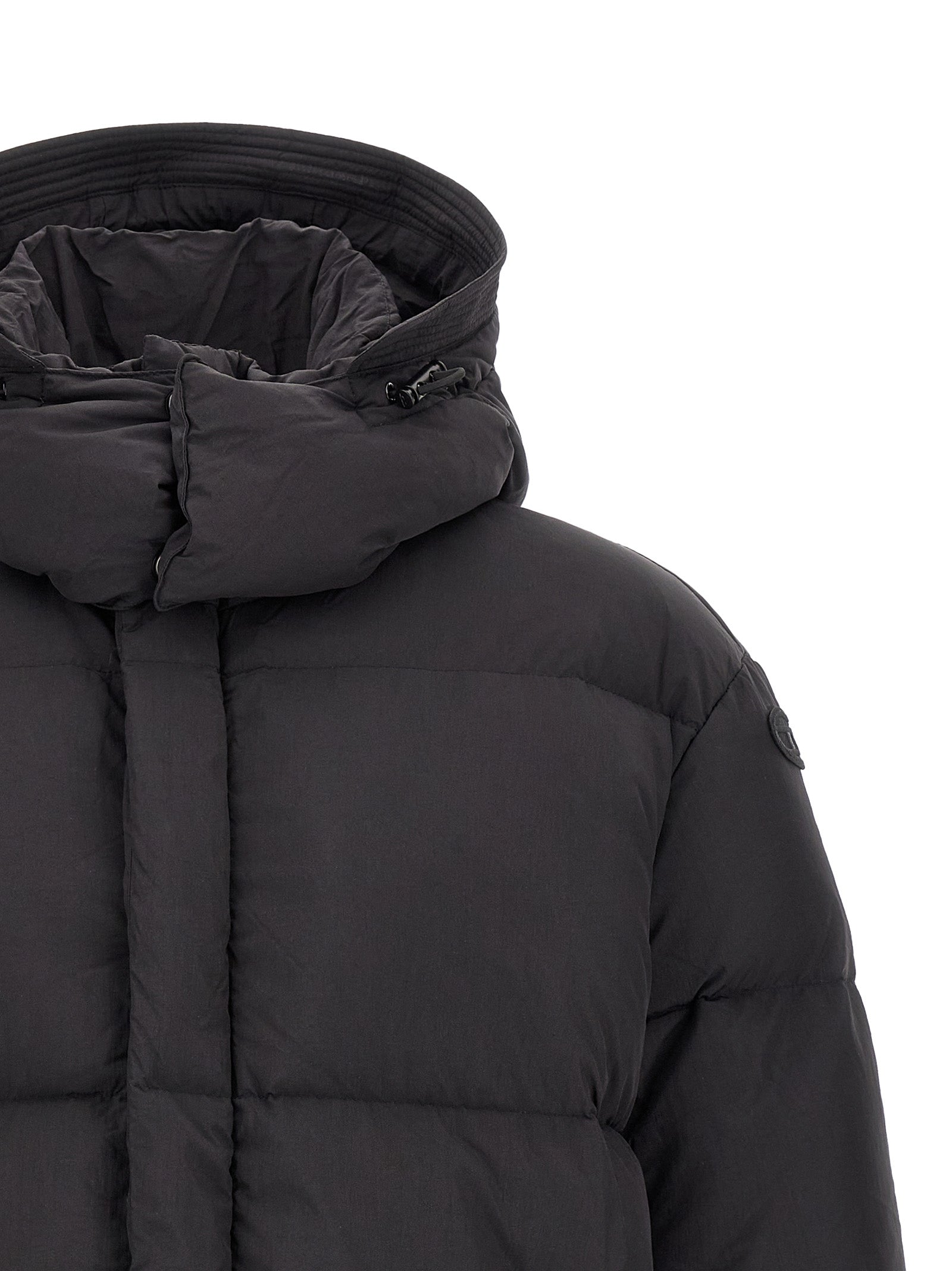 Diesel Black Polyamide Full-Length Jacket