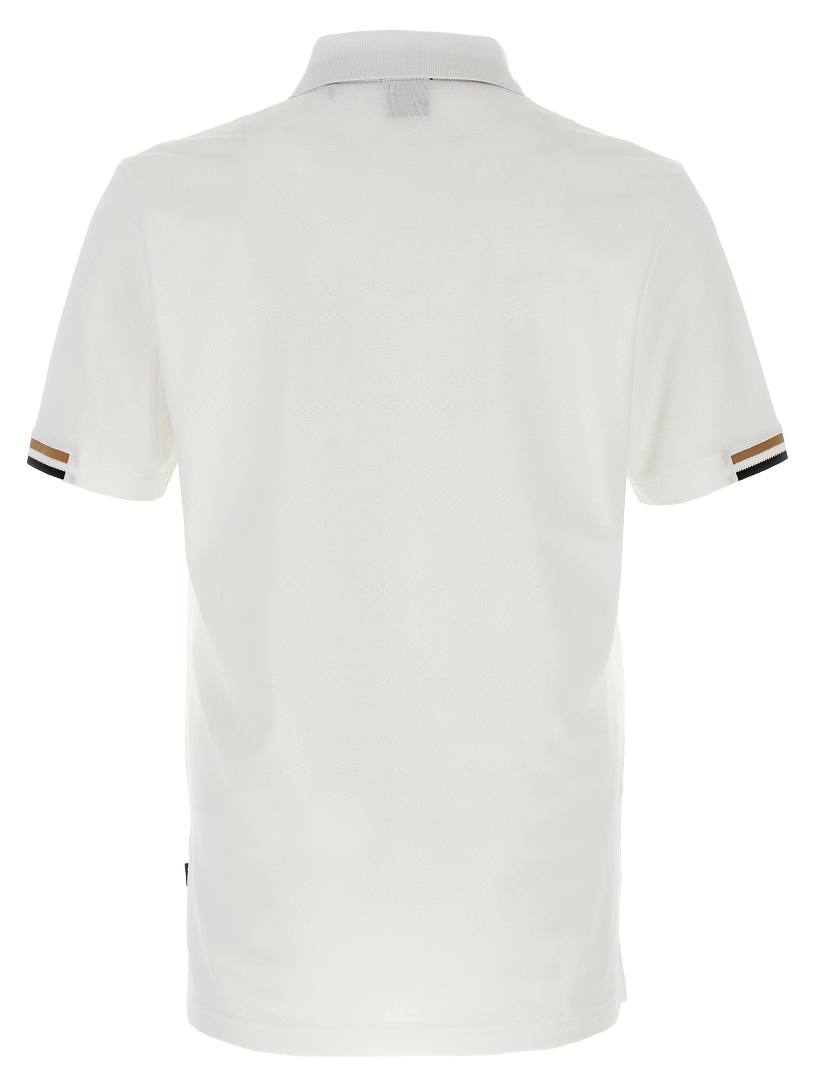 Hugo Boss White Cotton Polo Shirt