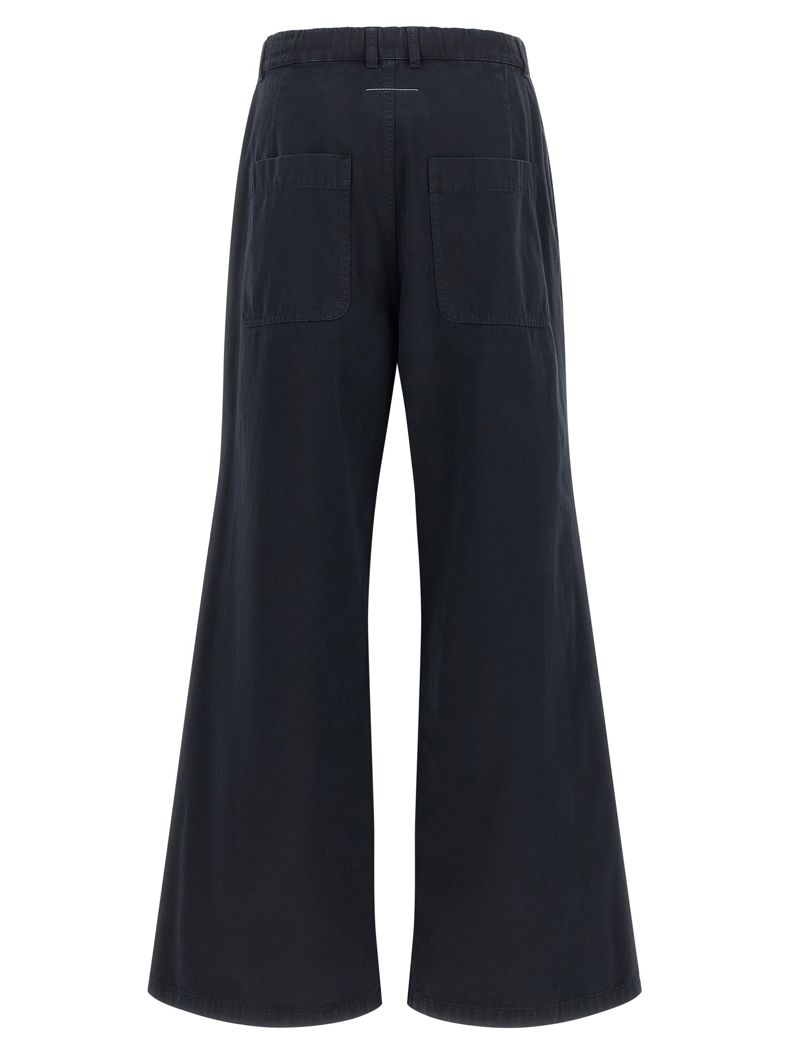 MM6 Maison Margiela Blue Cotton Casual Pants