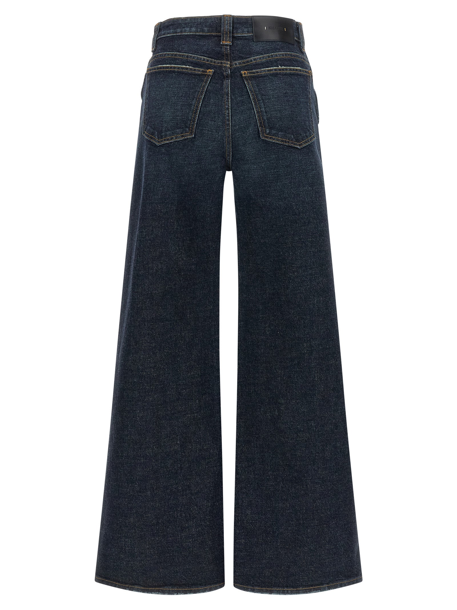 Khaite Blue Cotton Flared Jeans