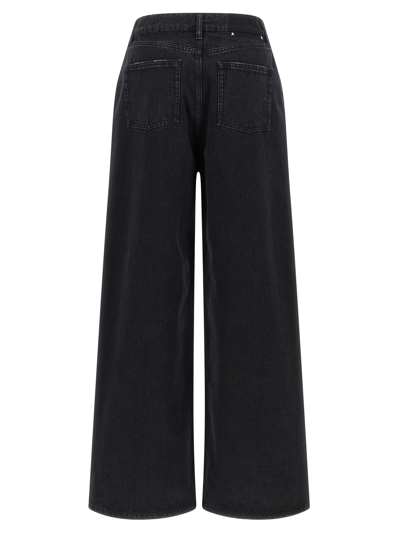Golden Goose Black Cotton Flared Jeans