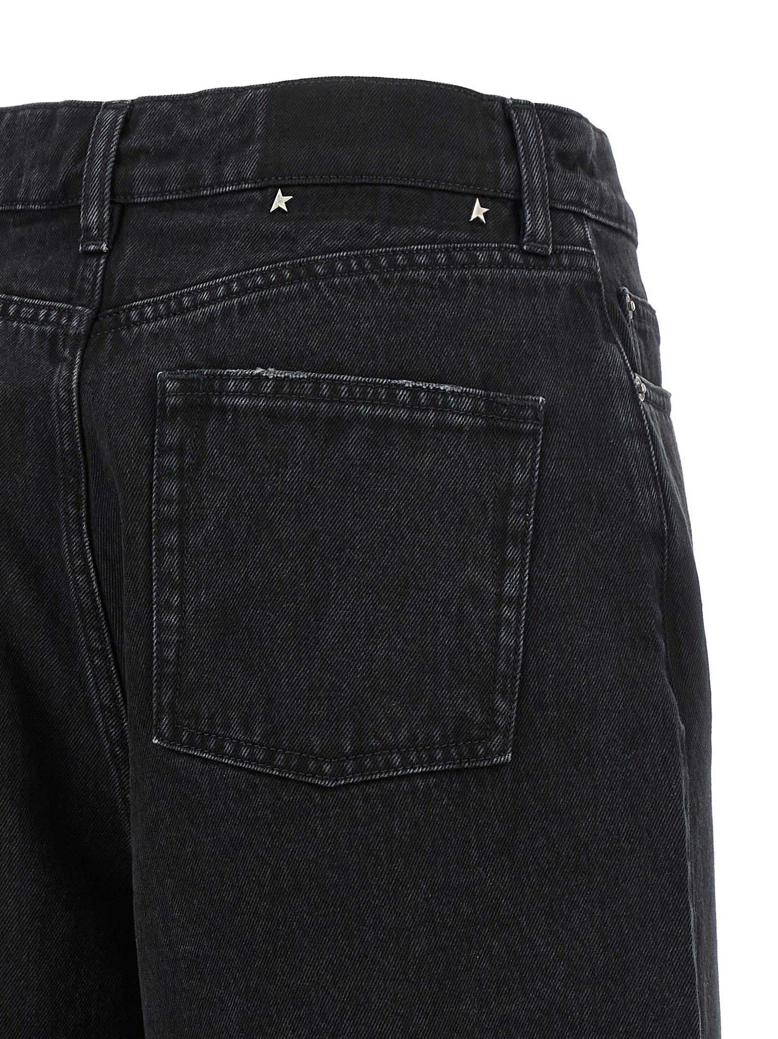 Golden Goose Black Cotton Flared Jeans