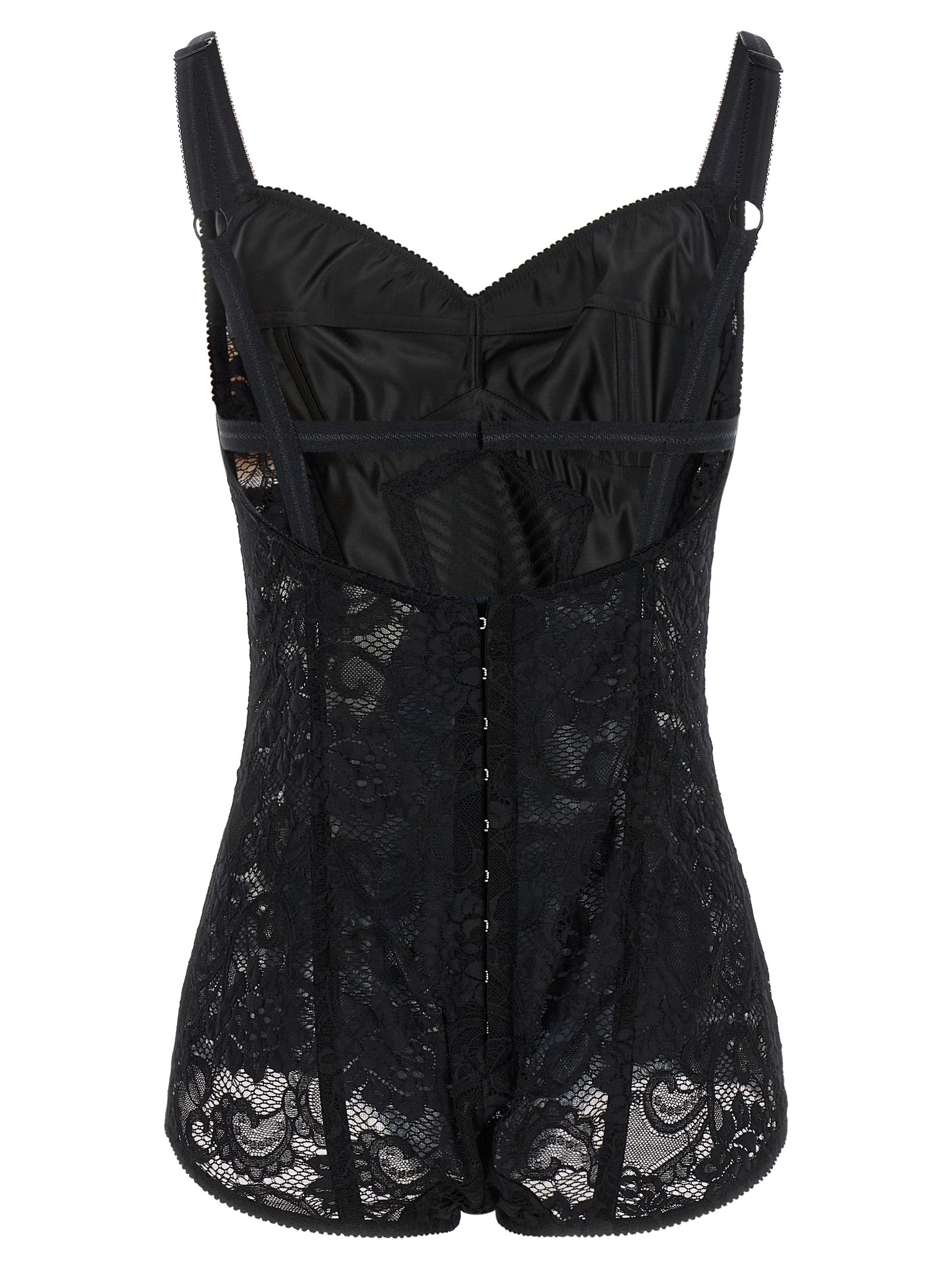 Dolce & Gabbana Black Polyamide Bodysuit