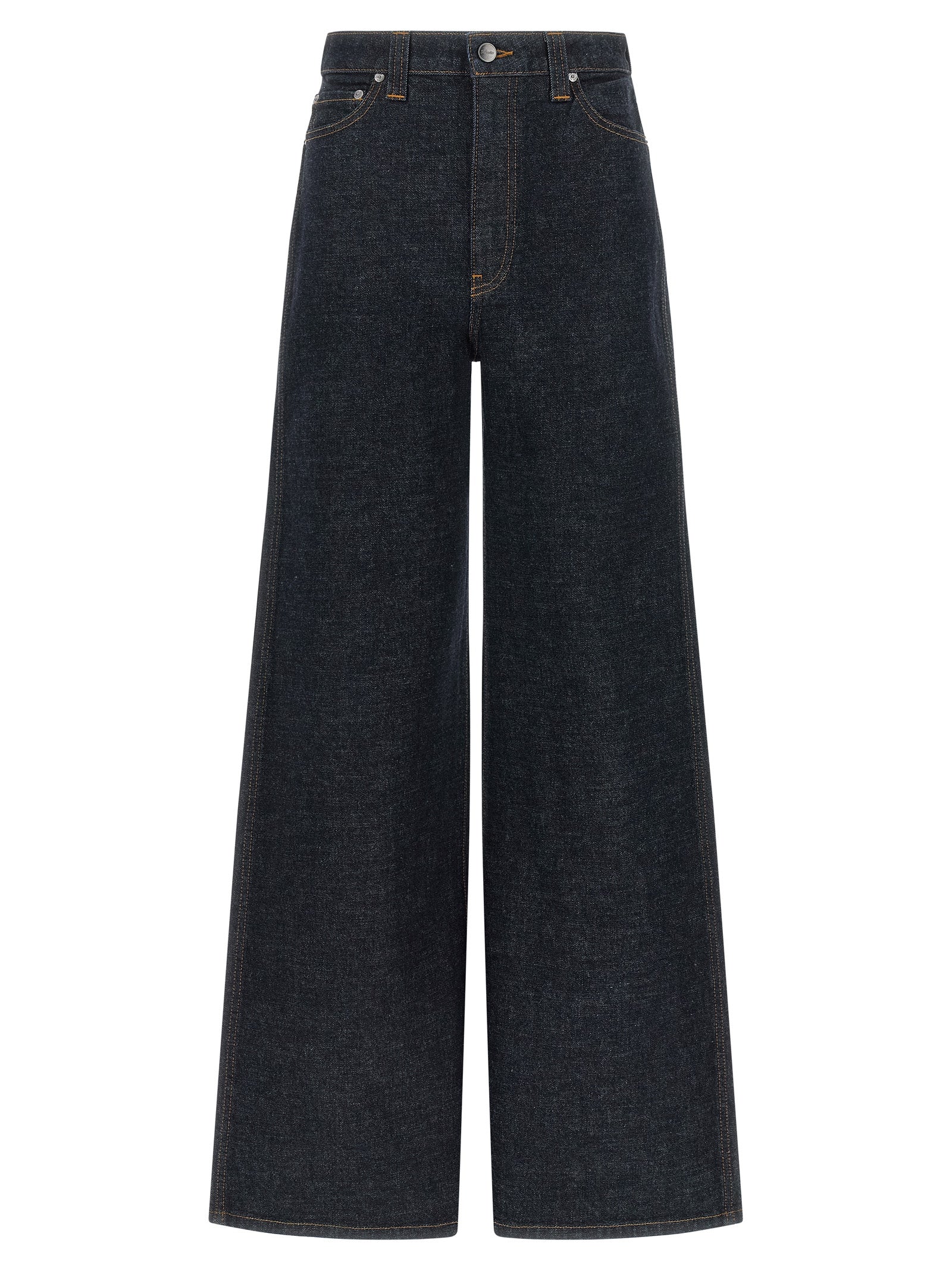 Khaite Blue Cotton Flared Jeans