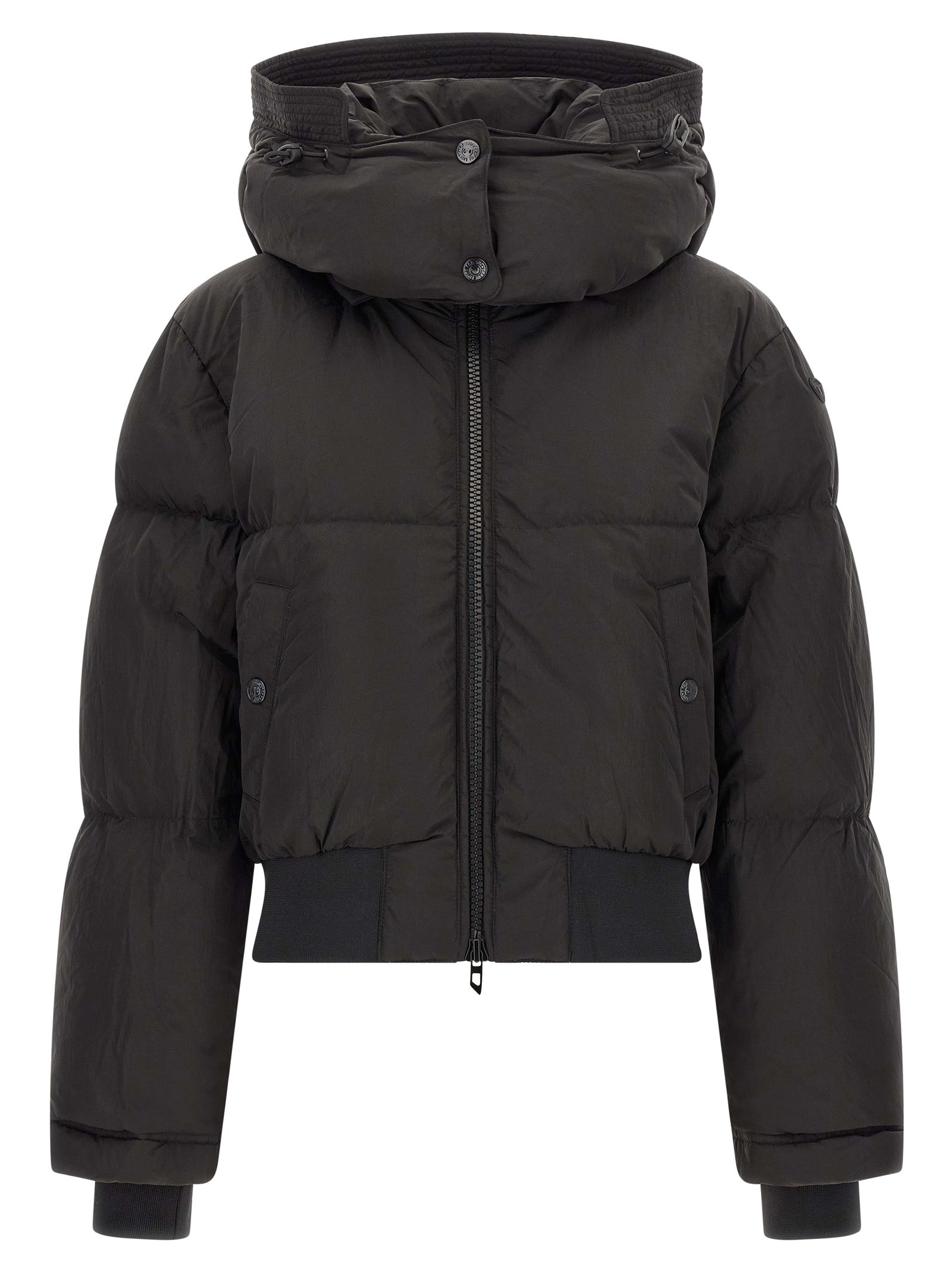 Diesel Black Polyamide Full-Length Jacket