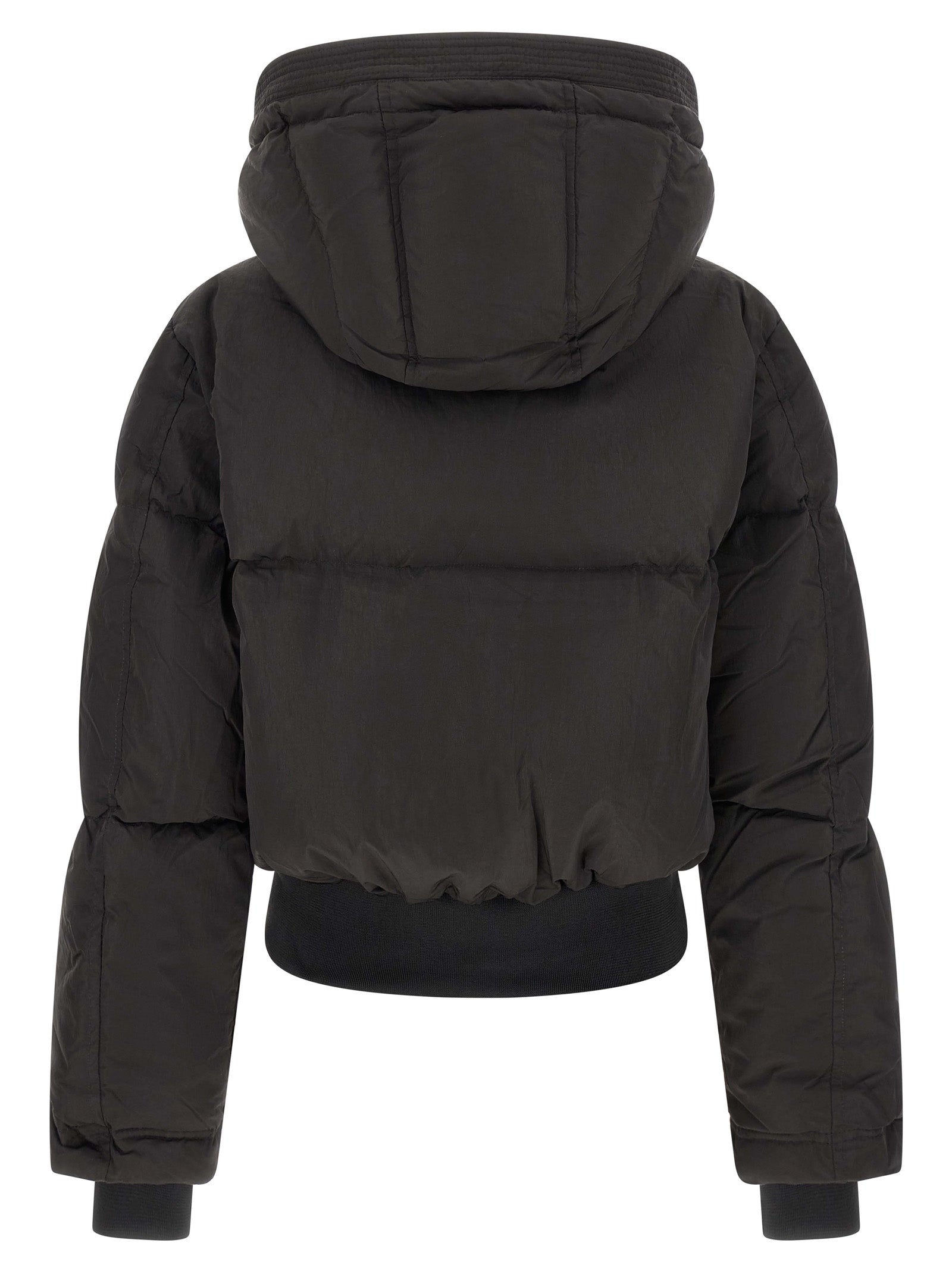 Diesel Black Polyamide Full-Length Jacket