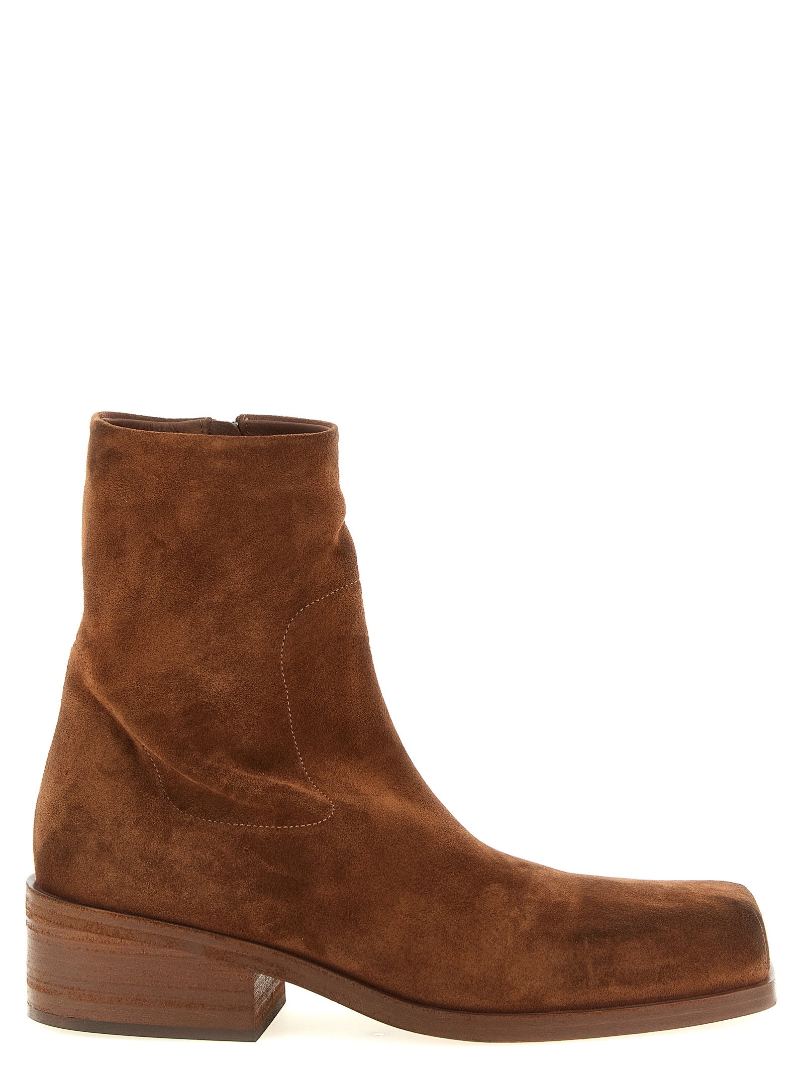 Marsell Brown Calfskin Ankle Boots