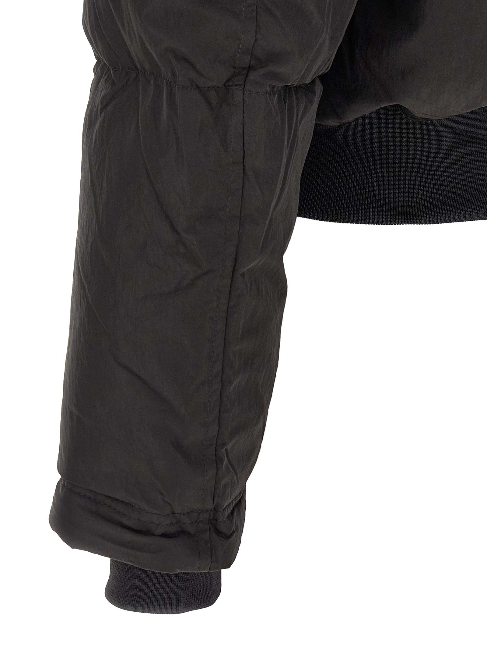 Diesel Black Polyamide Full-Length Jacket