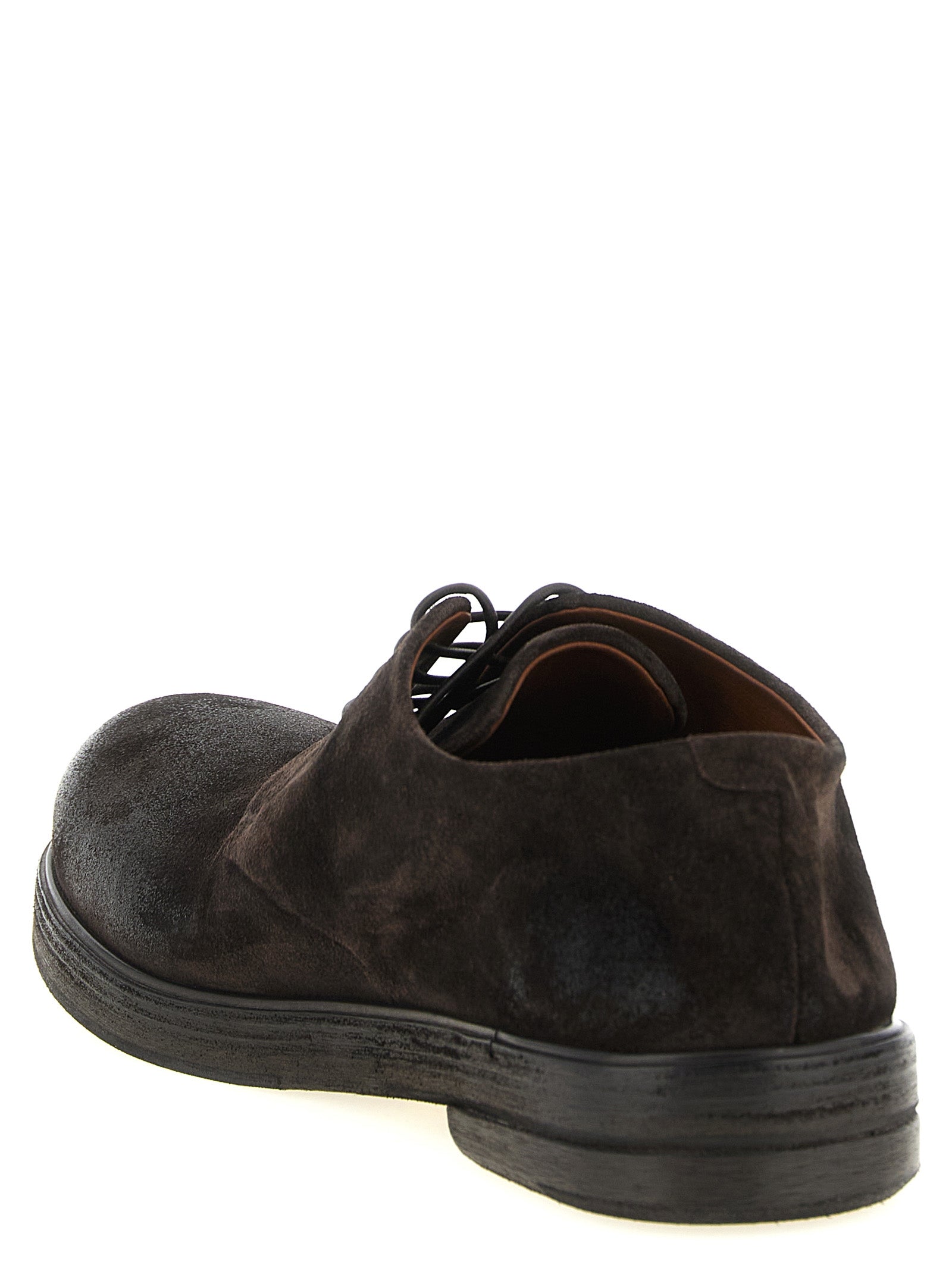Marsell Brown Calfskin Oxfords And Derbies